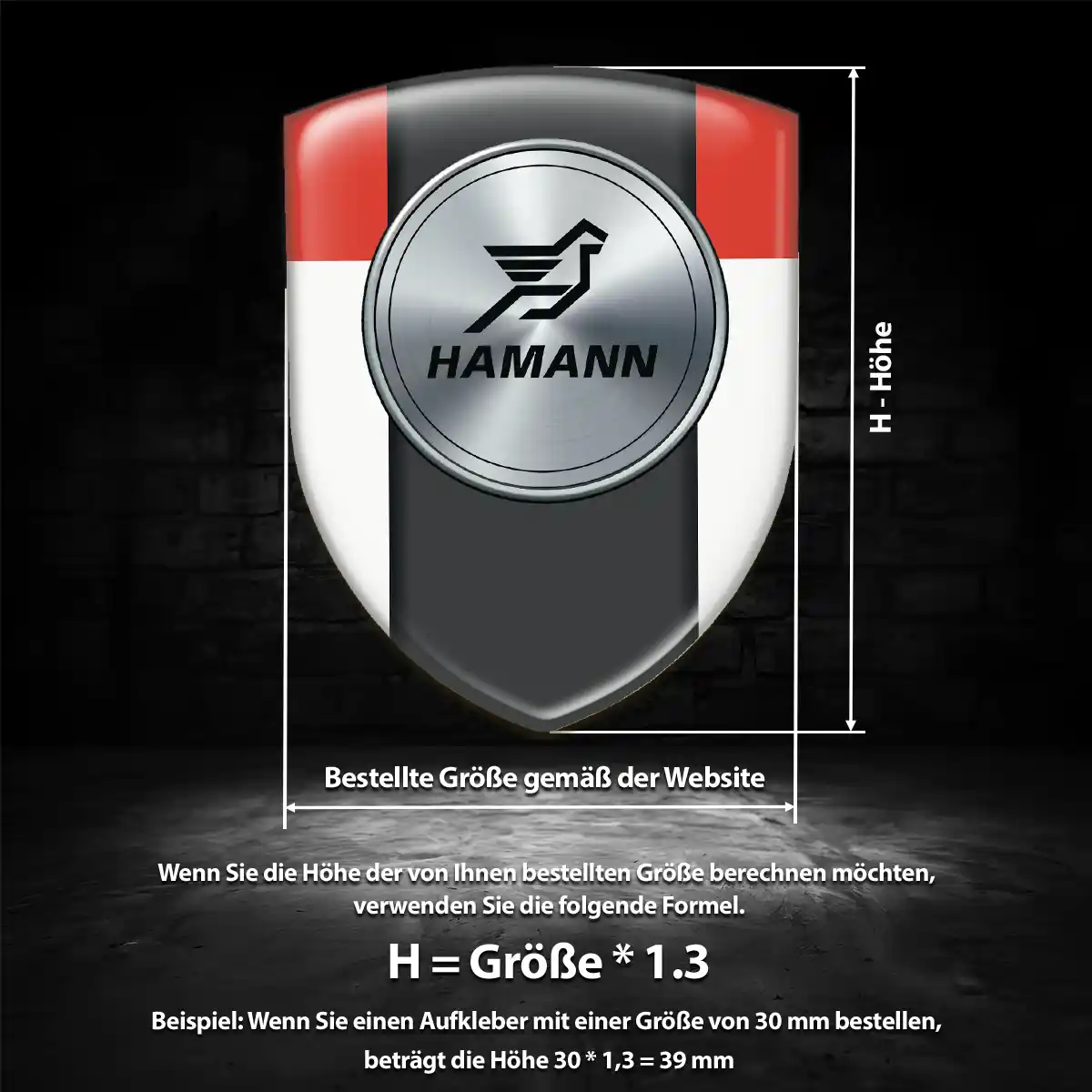Hamann Wappen Emblem Auto Limitierte Auflage