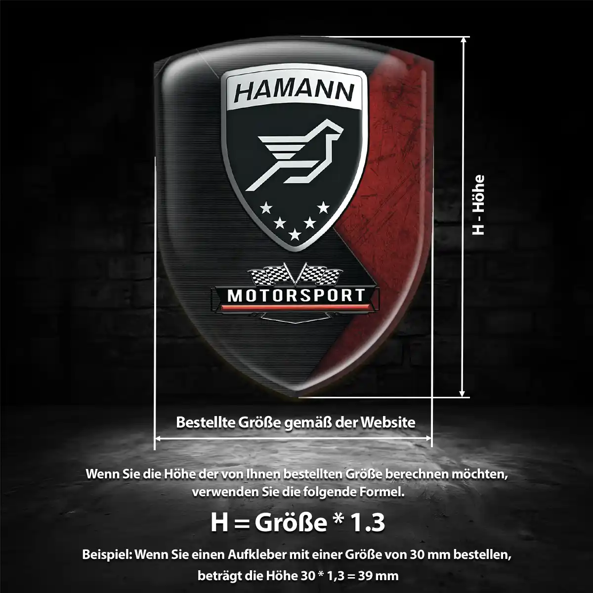 Hamann Wappen Emblem Auto Luxus-Edition