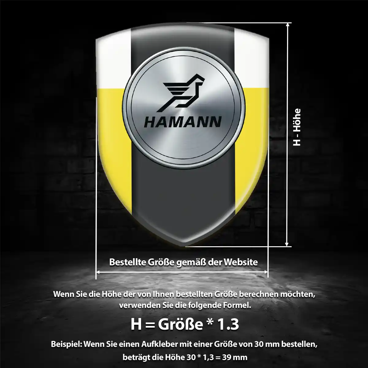 Hamann Wappen Emblem Auto Modernes Design