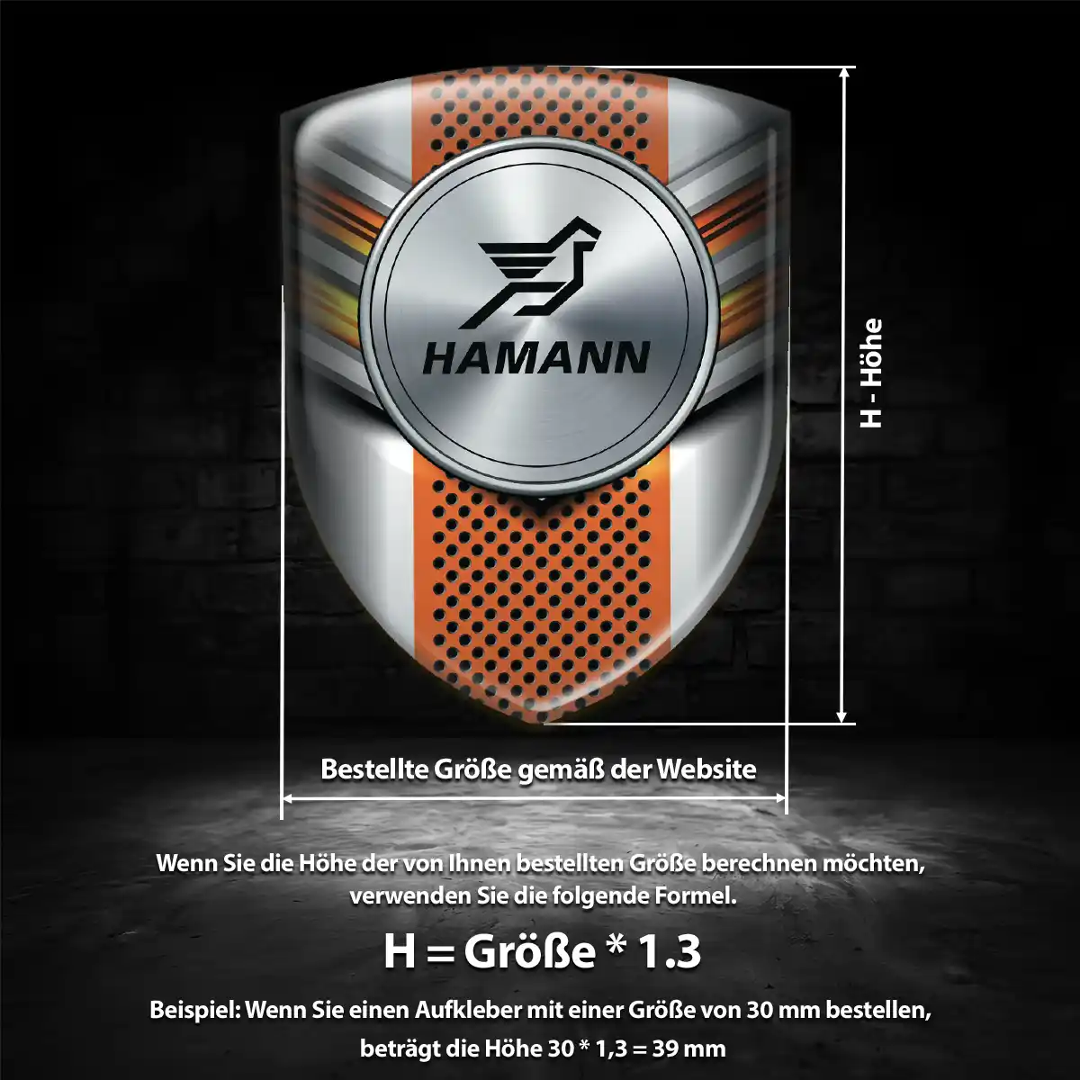 Hamann Wappen Emblem Auto Stilvolles Design