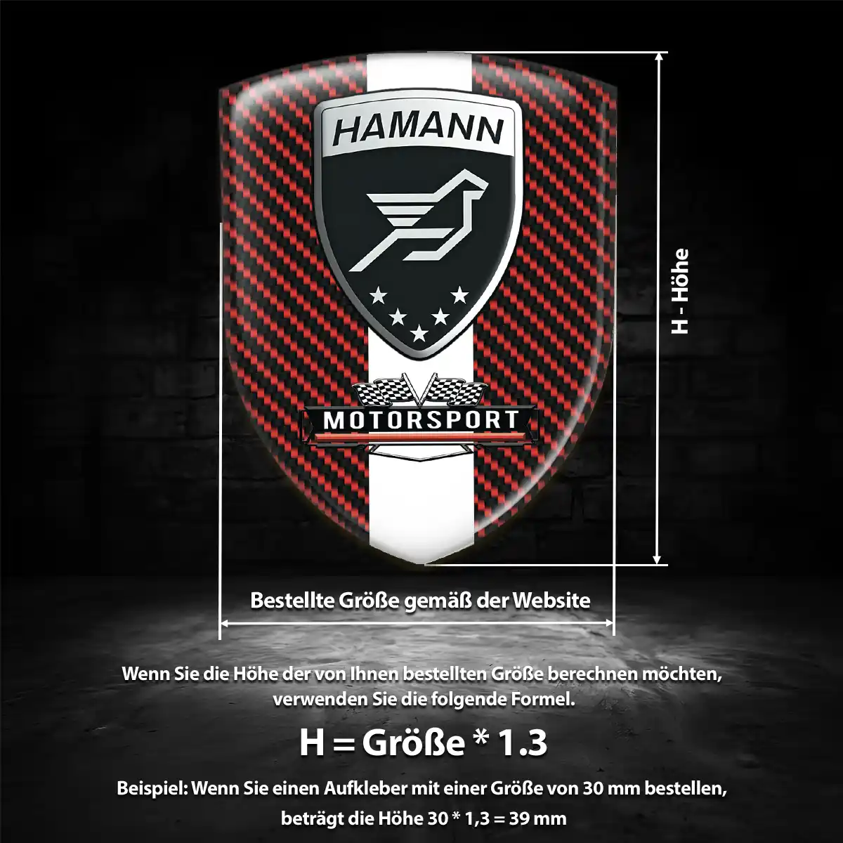 Hamann Wappen Emblem Überzeugende Qualität