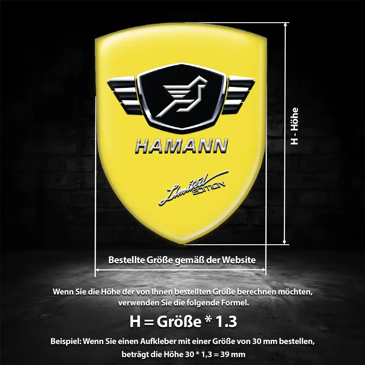 Hamann Wappen Emblem Erstklassige Qualität