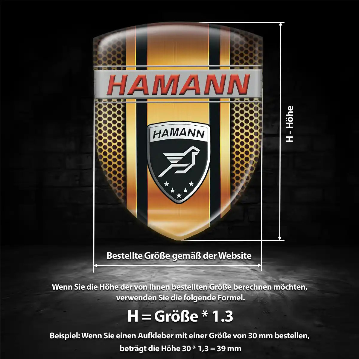 Hamann Wappen Emblem Exterieurdesign