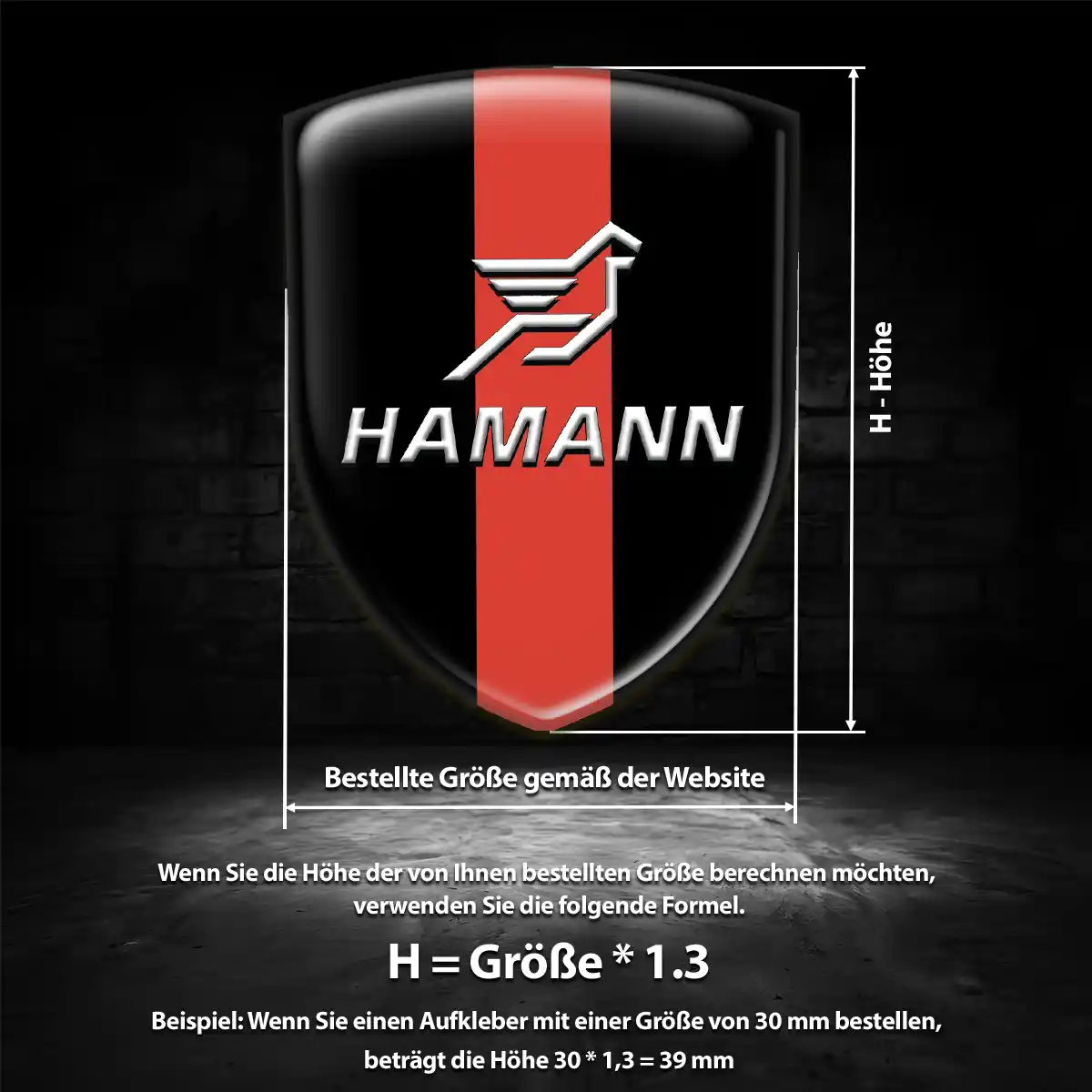 Hamann Wappen Emblem Höchste Qualität