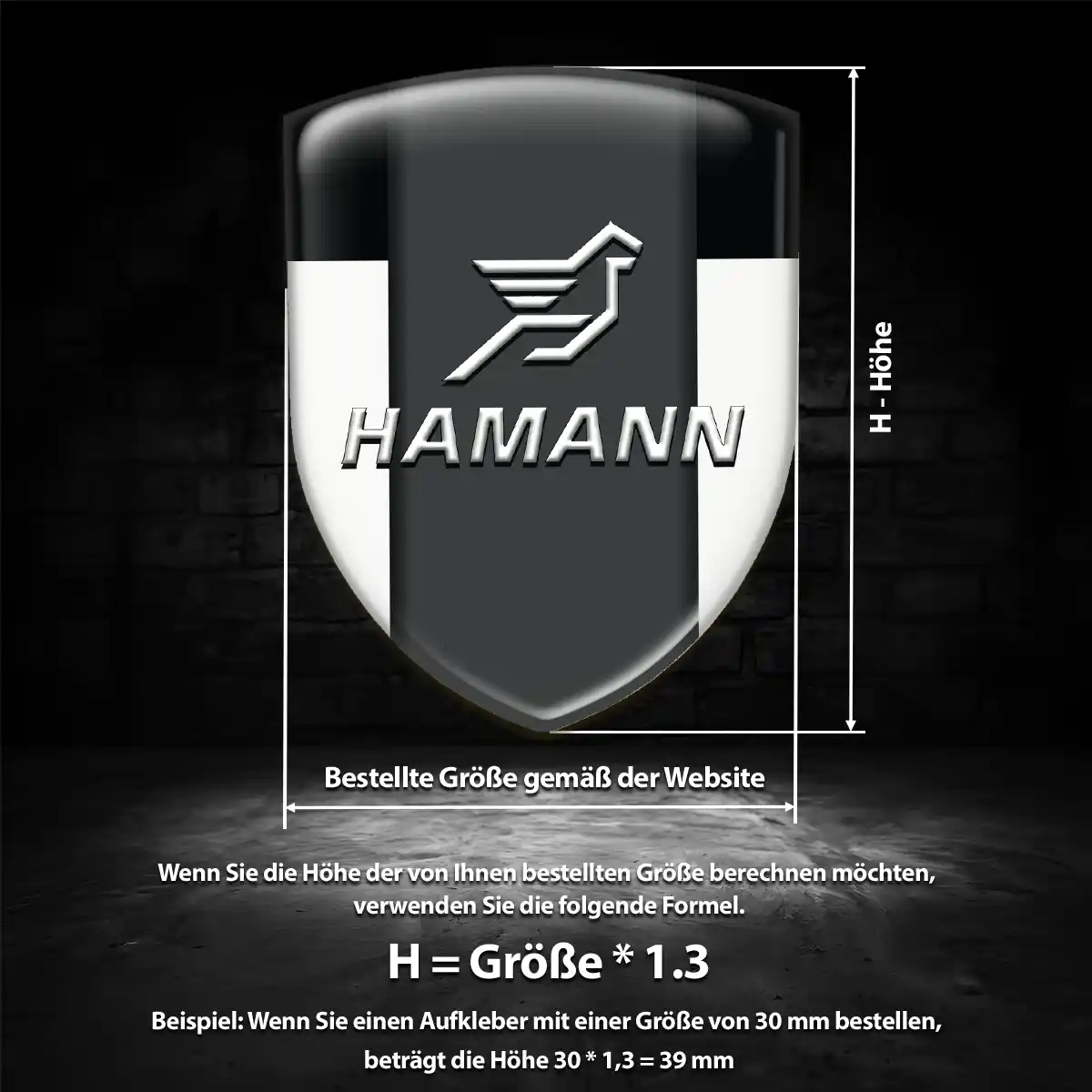 Hamann Wappen Emblem Interieurdesign