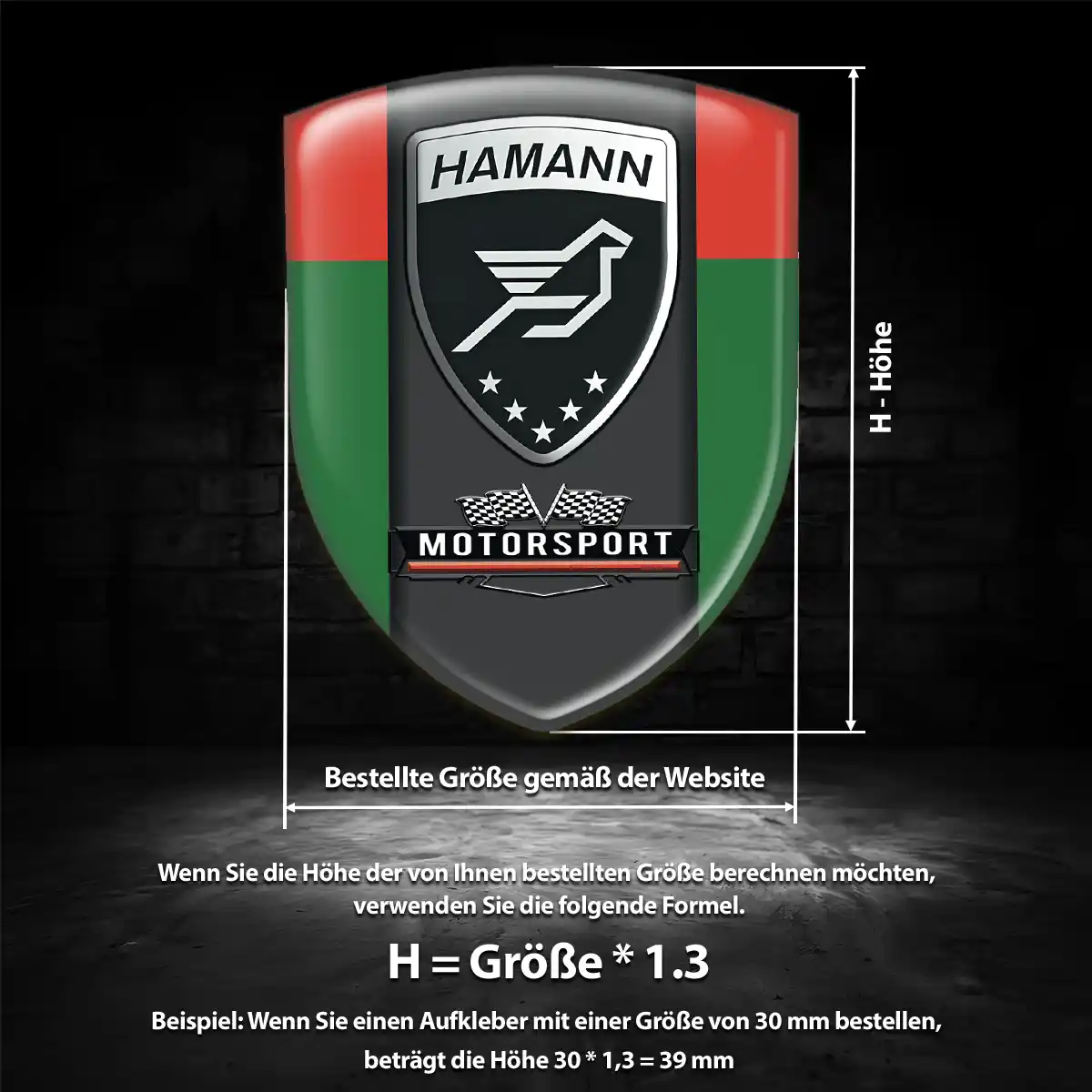 Hamann Wappen Emblem Limitierte Auflage