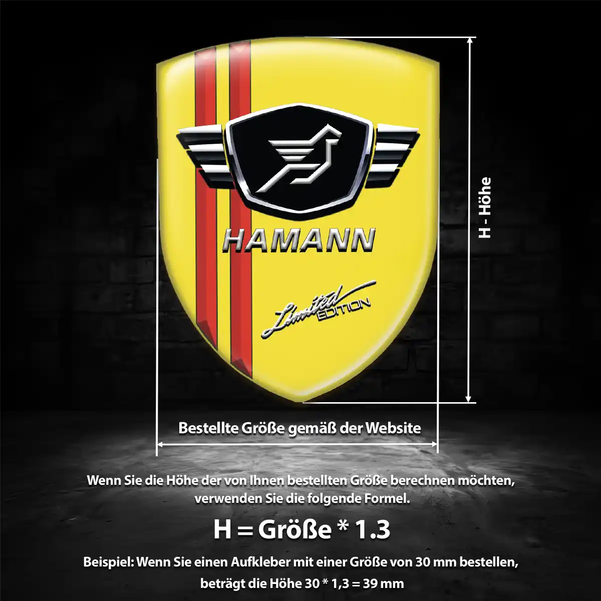 Hamann Wappen Emblem Premium-Edition