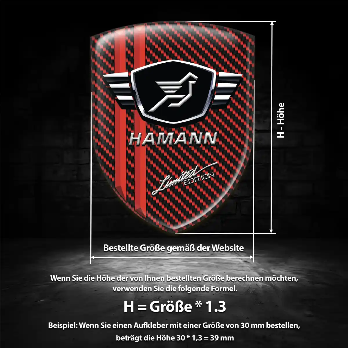 Hamann Wappen Emblem Premiumqualität
