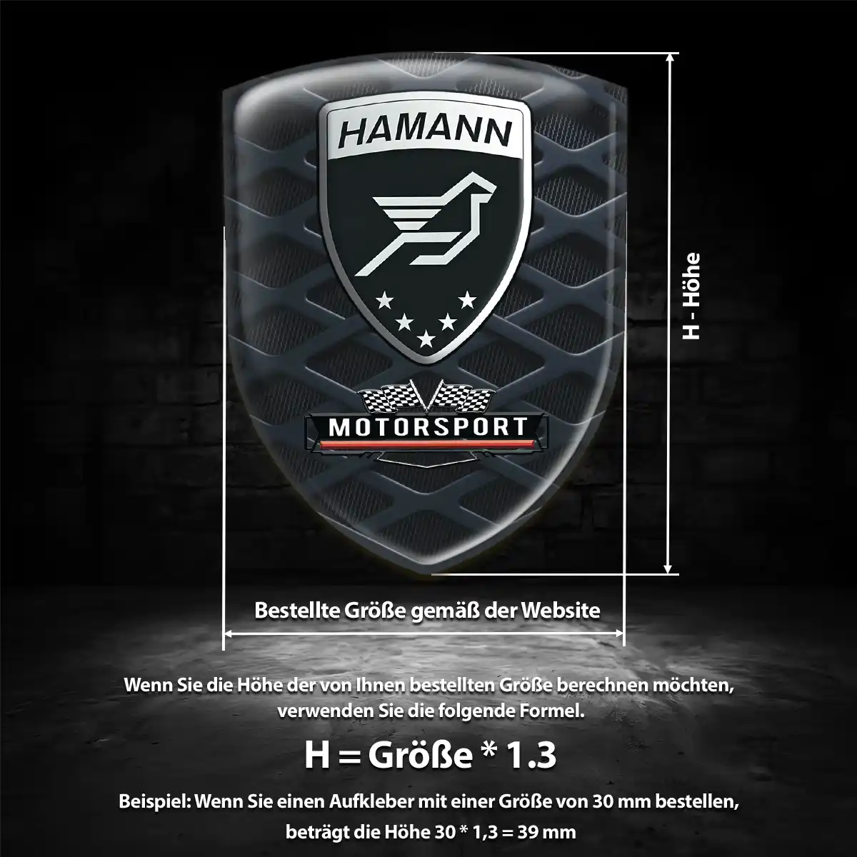 Hamann Wappen Emblem Spitzenqualität