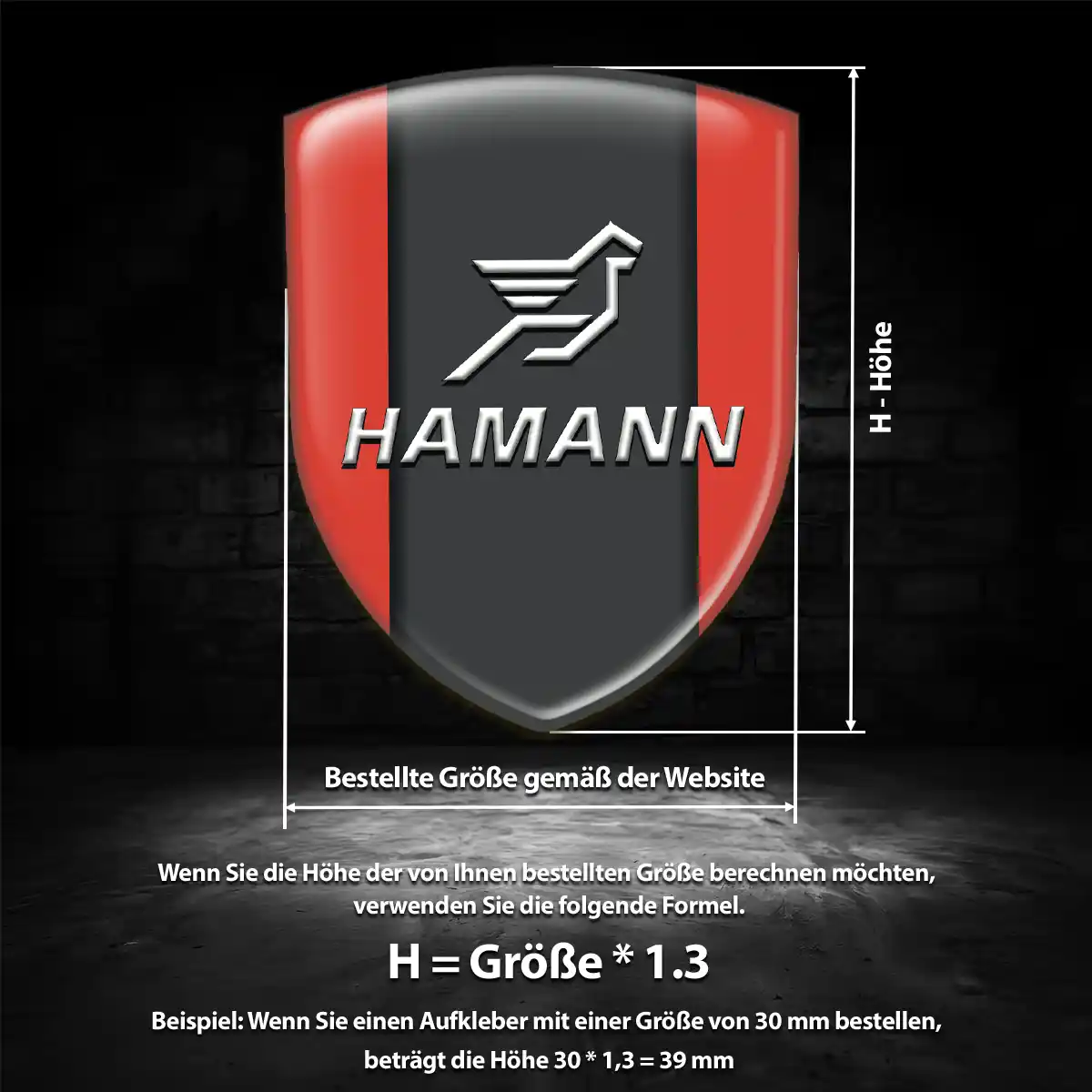 Hamann Wappen Emblem Tuningfahrzeug