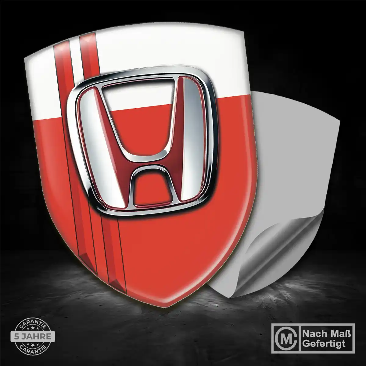 Honda 3D Gel Aufkleber Anspruchsvolles Design