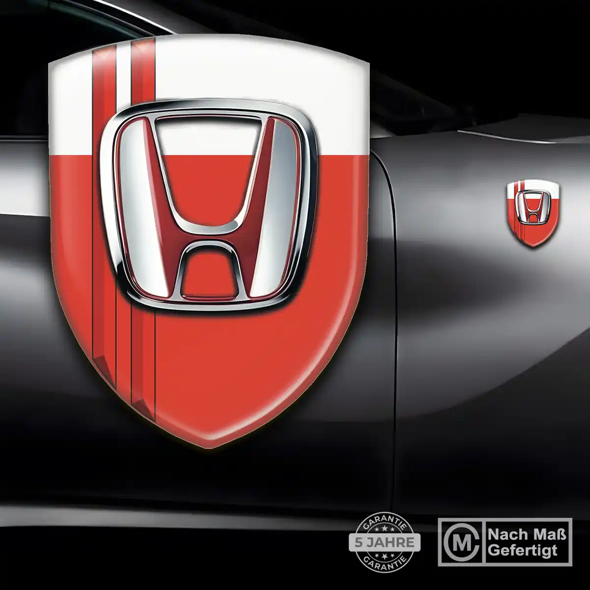 Honda 3D Gel Aufkleber Anspruchsvolles Design