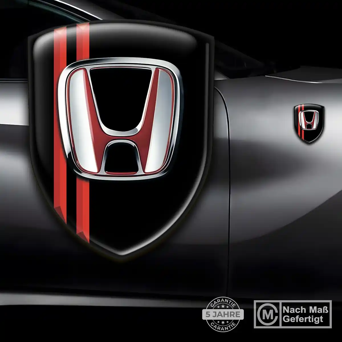 Honda 3D Gel Aufkleber Ausdrucksstarkes Design