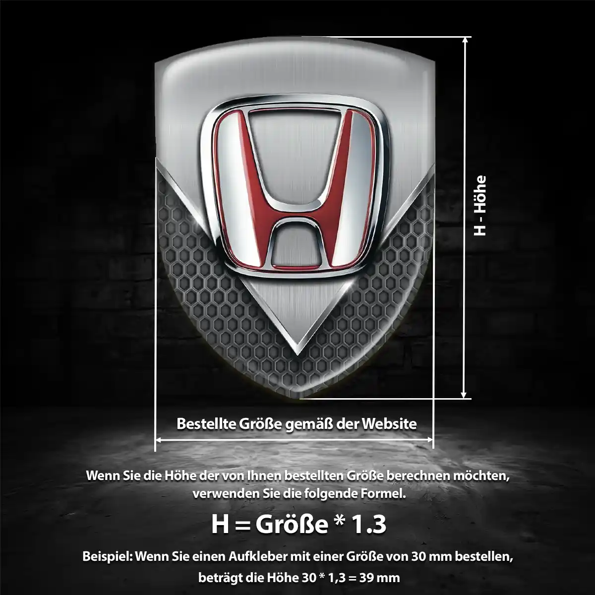 Honda 3D Gel Aufkleber Emblem Auto Hohe Qualität