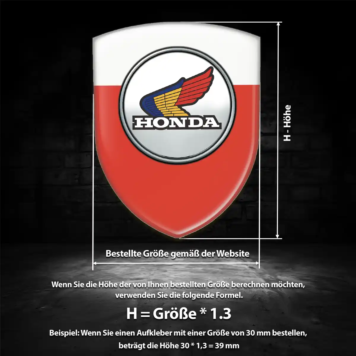 Honda 3D Gel Aufkleber Emblem Auto Tuningfahrzeug