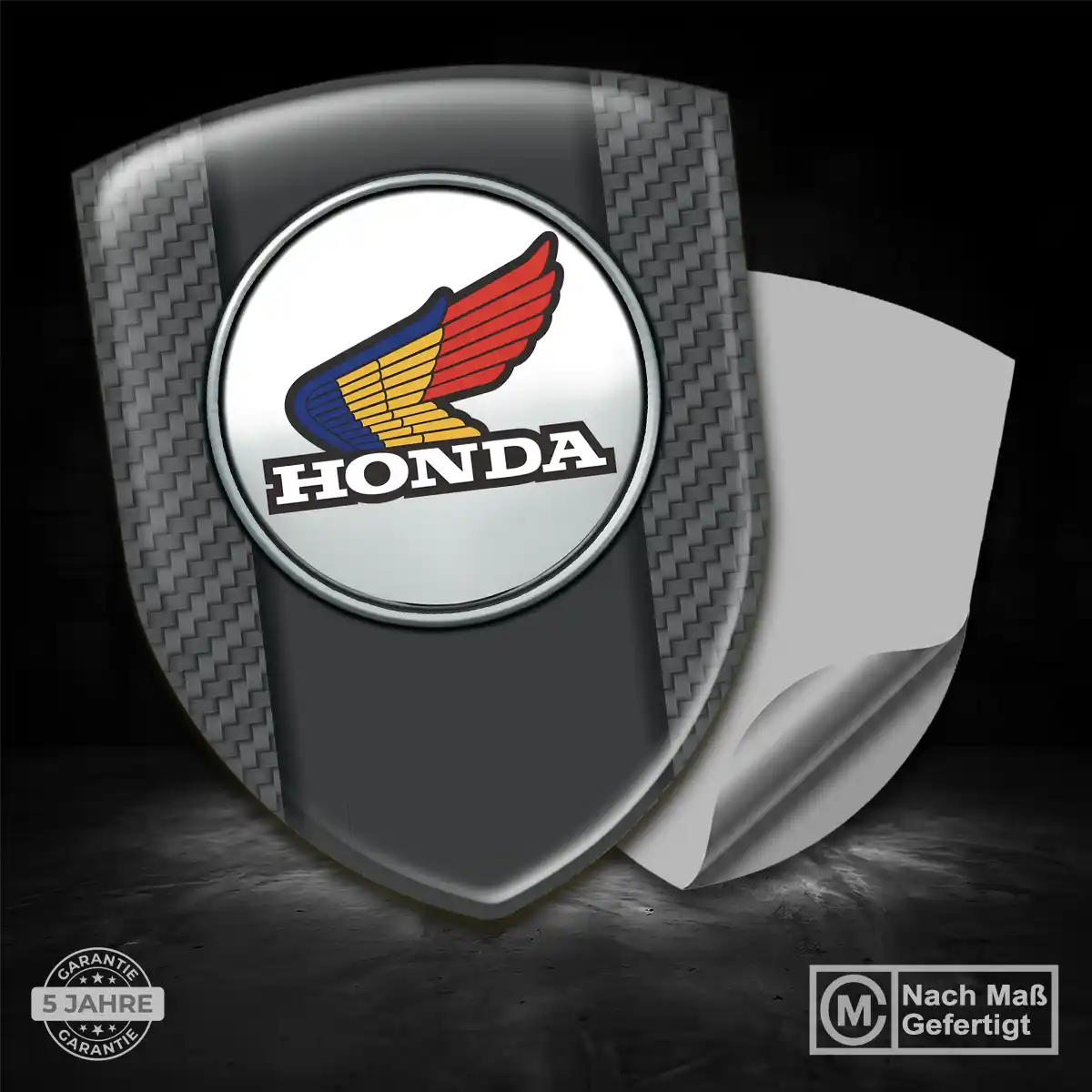 Honda 3D Gel Aufkleber Embleme Auto Elegantes Design