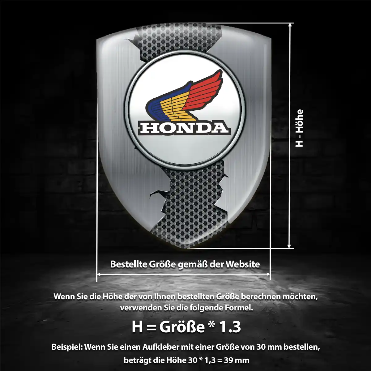 Honda 3D Gel Aufkleber Embleme Auto Hohe Qualität