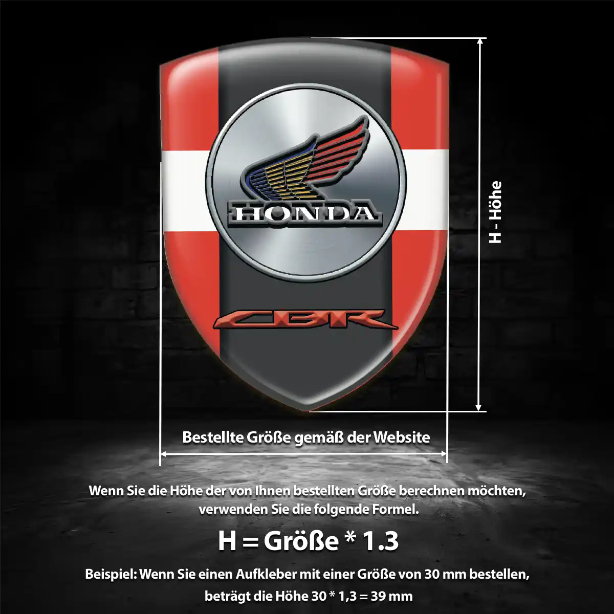 Honda 3D Gel Aufkleber Embleme Auto Limitierte Auflage