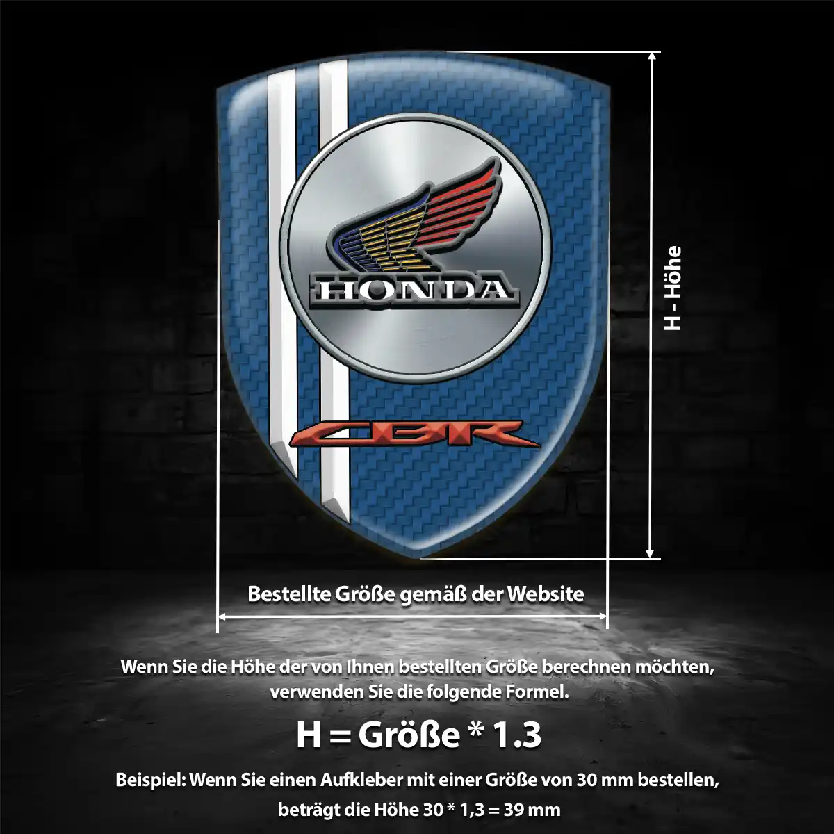 Honda 3D Gel Aufkleber Embleme Auto Modernes Design