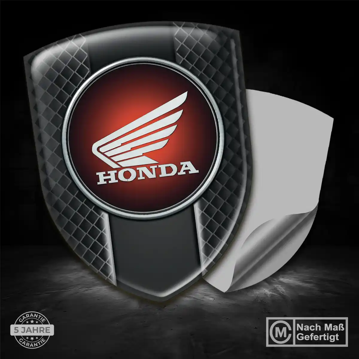 Honda 3D Gel Aufkleber Embleme Modernes Design