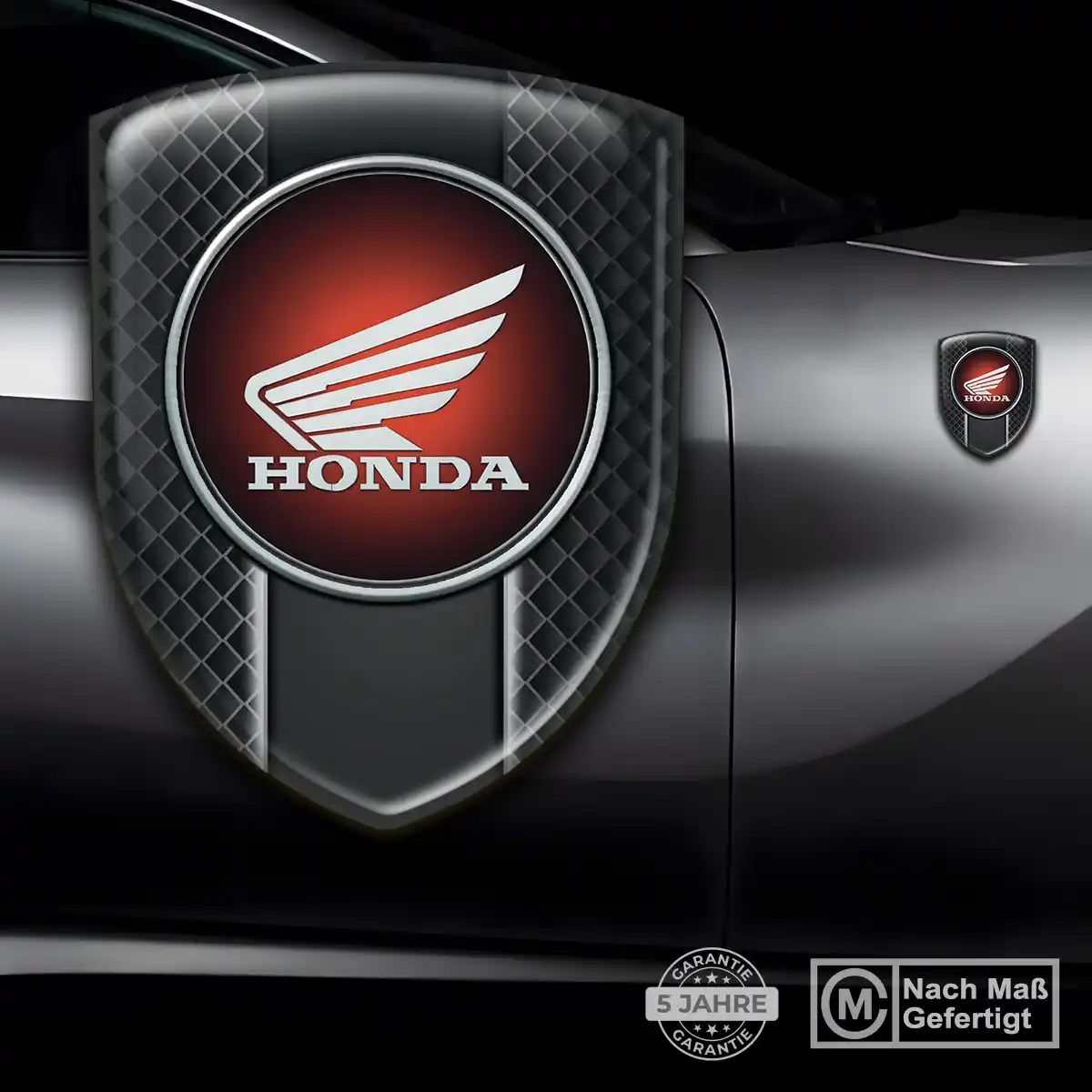Honda 3D Gel Aufkleber Embleme Modernes Design