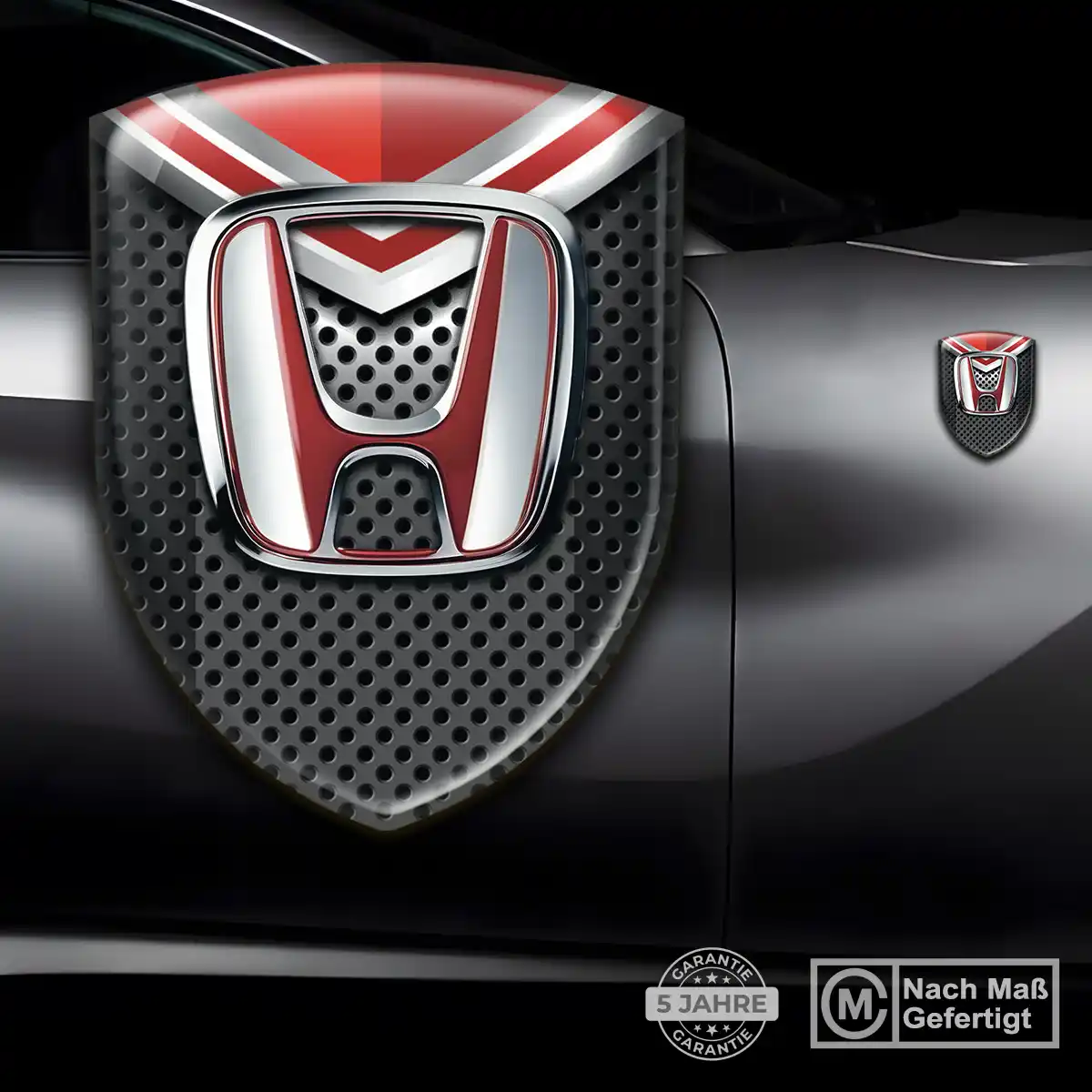 Honda 3D Gel Aufkleber Modernes Design
