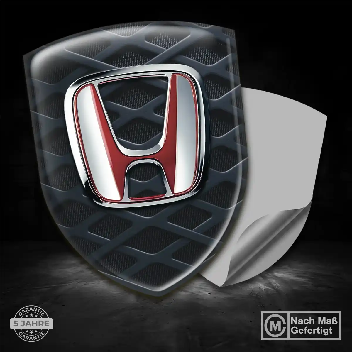 Honda 3D Gel Aufkleber Silikon Ausdrucksstarkes Design