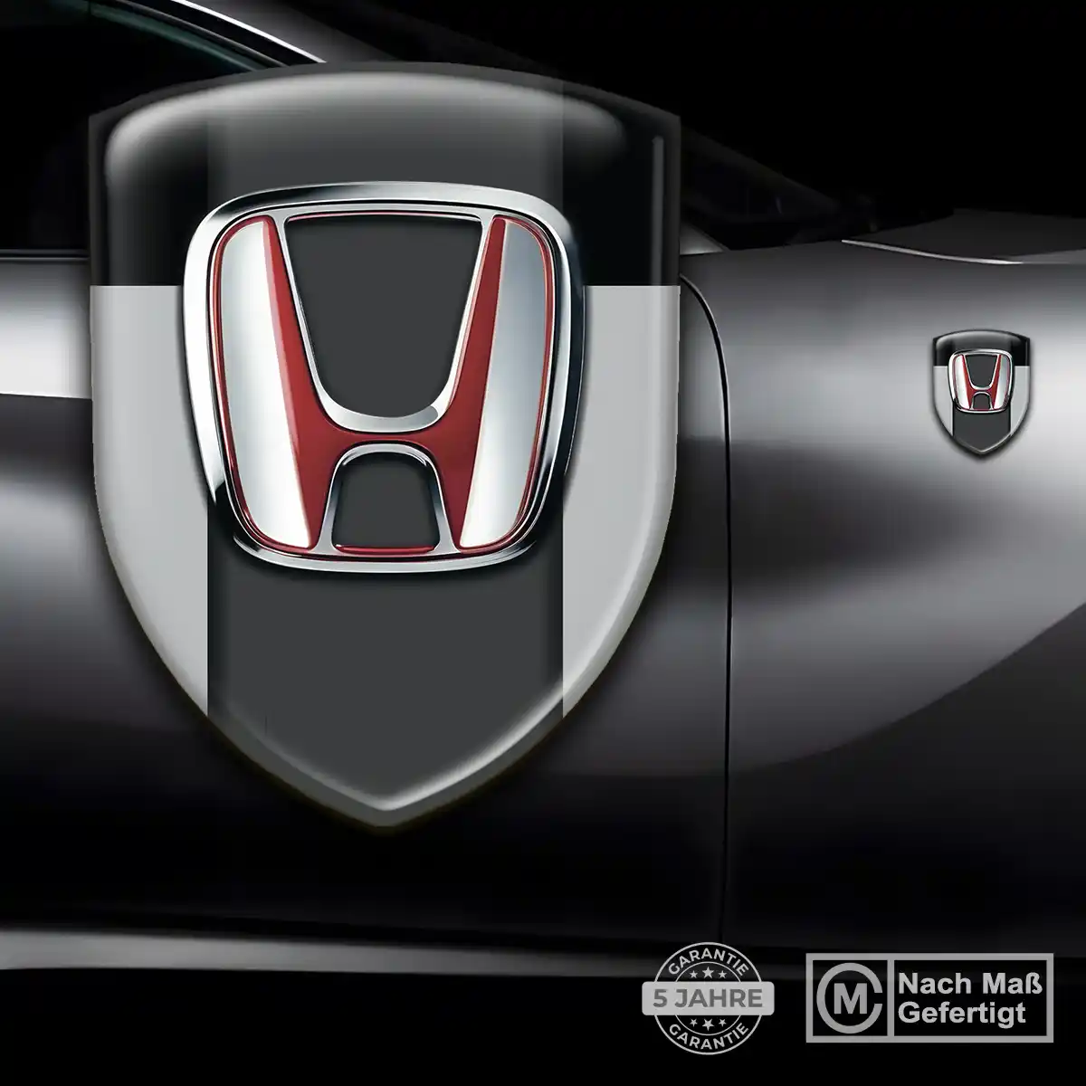Honda 3D Gel Aufkleber Silikon Edles Design