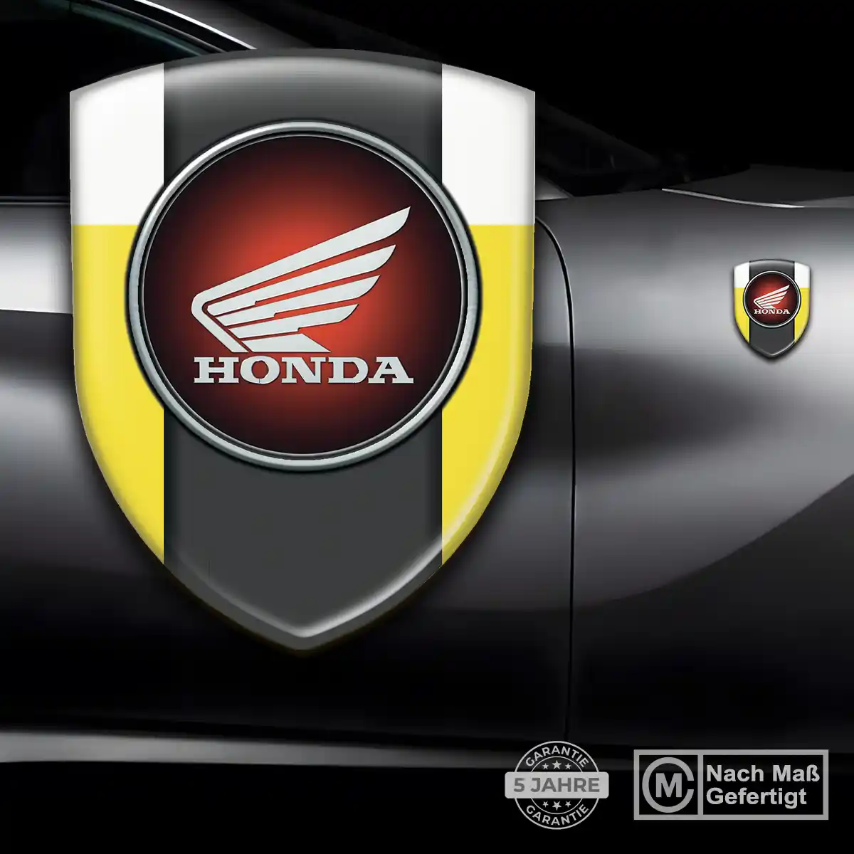 Honda 3D Gel Aufkleber Silikon Elegantes Design