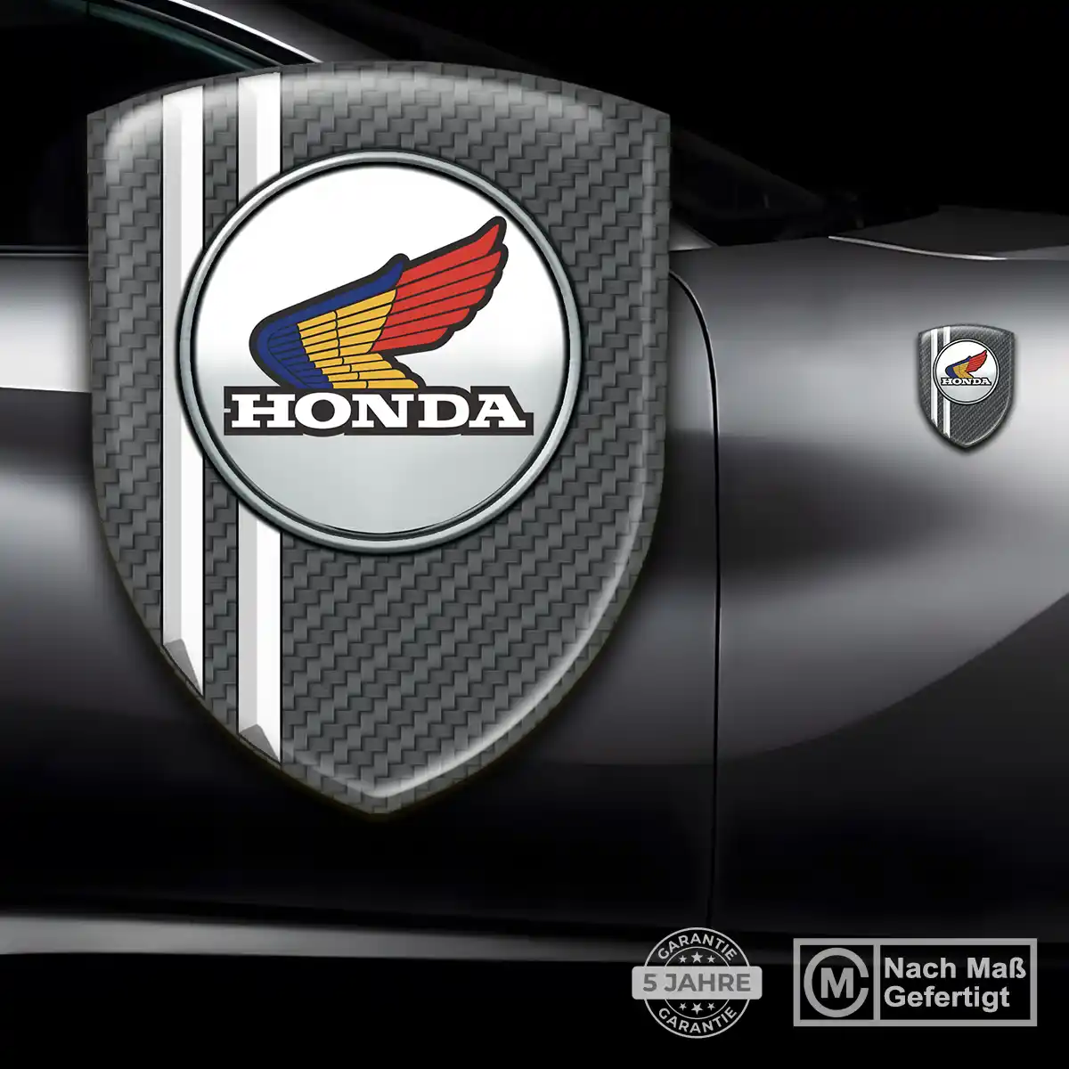 Honda 3D Gel Aufkleber Silikon Stilvolles Design