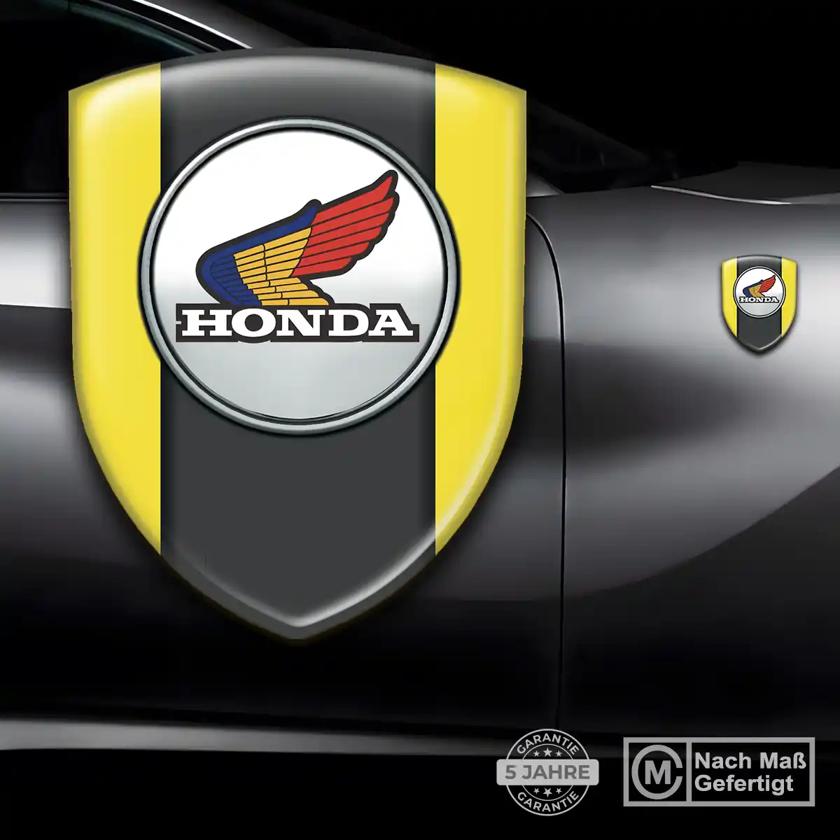 Honda 3D Gel Aufkleber Wappen Anspruchsvolles Design