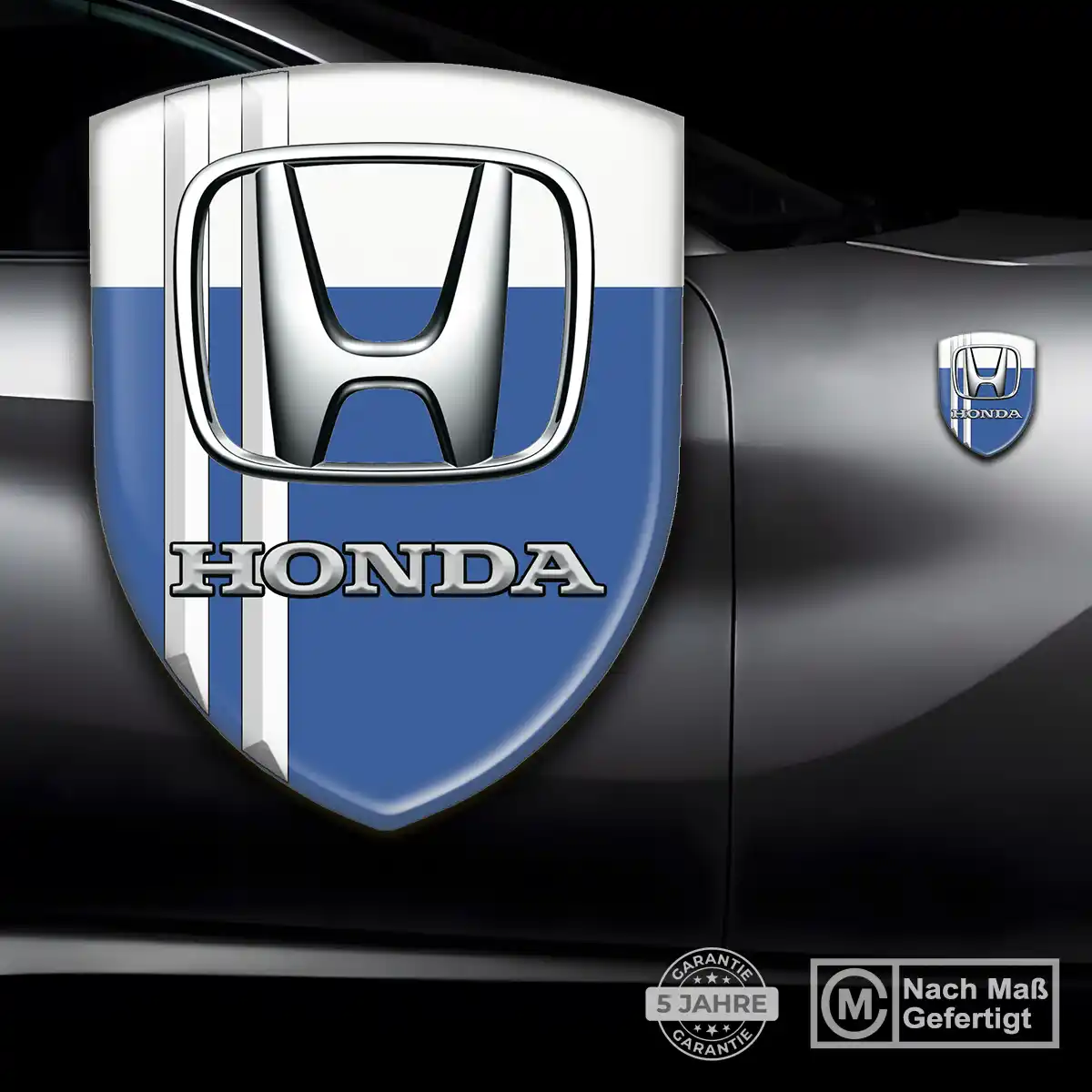 Honda 3D Gel Aufkleber Wappen Auto Edles Design