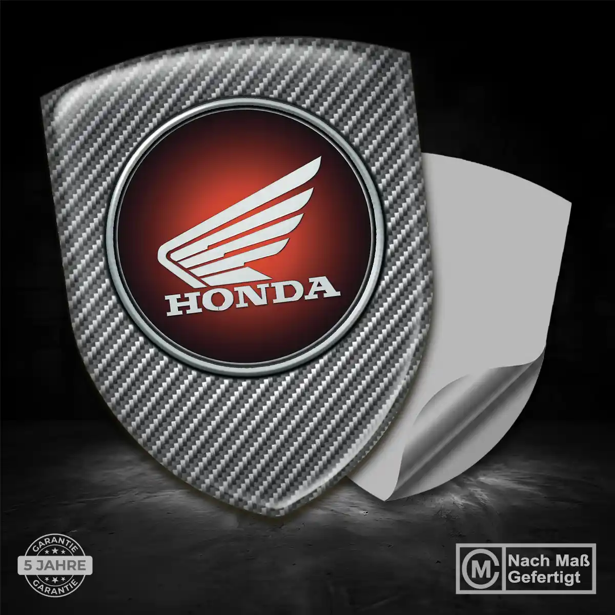 Honda 3D Gel Aufkleber Wappen Auto Premium-Edition