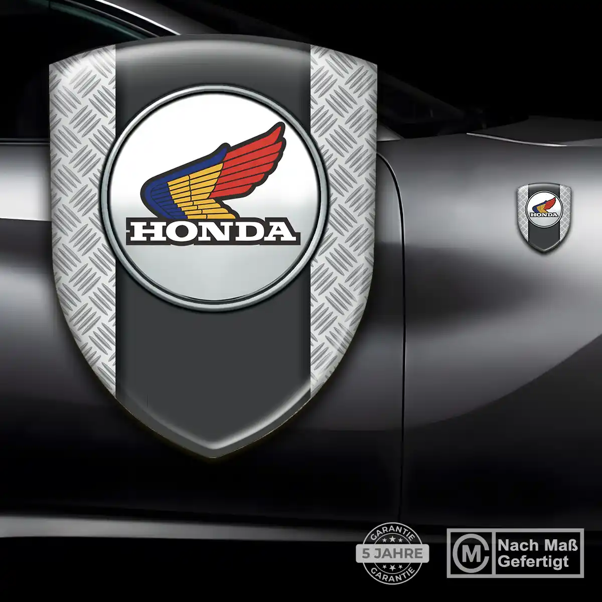 Honda 3D Gel Aufkleber Wappen Edles Design