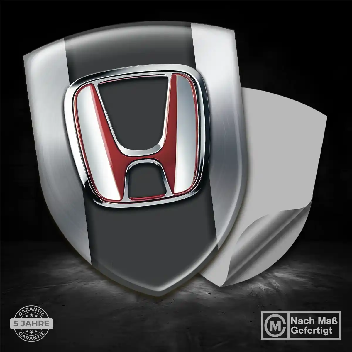 Honda 3D Gel Aufkleber Wappen Elegantes Design