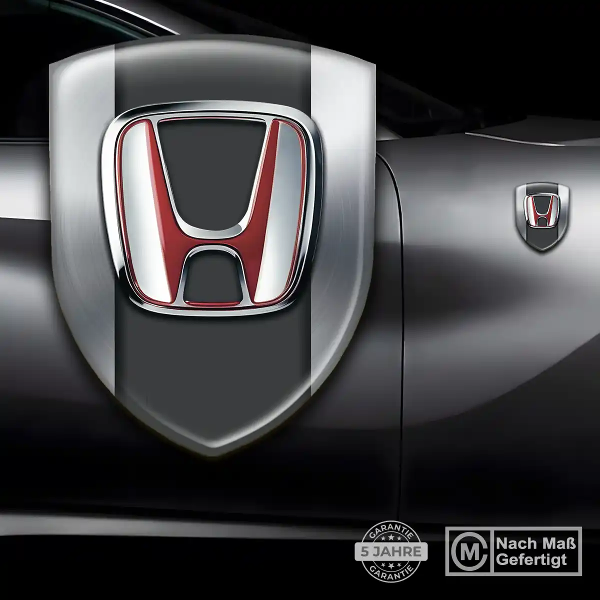 Honda 3D Gel Aufkleber Wappen Elegantes Design