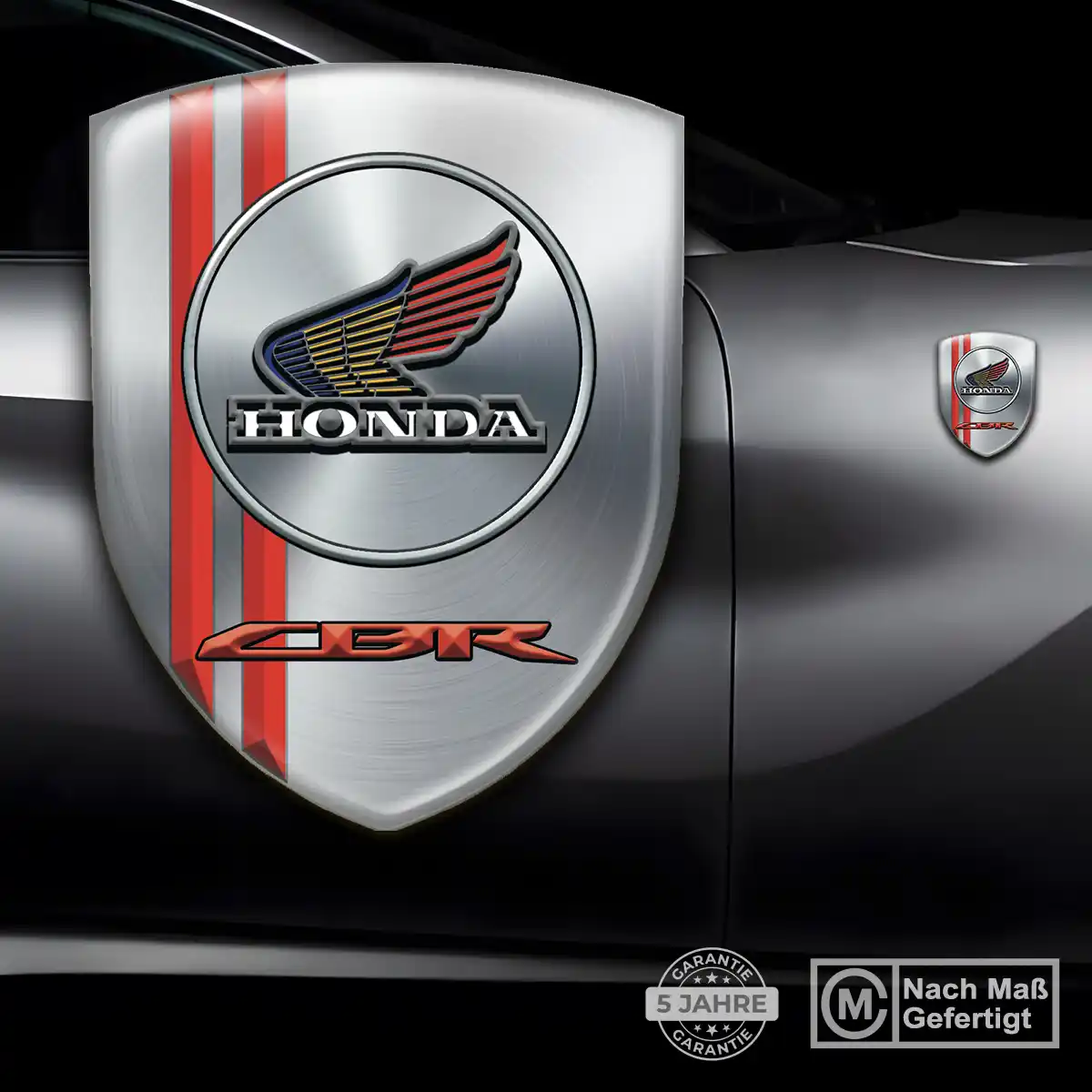Honda 3D Gel Aufkleber Wappen Erstklassige Qualität