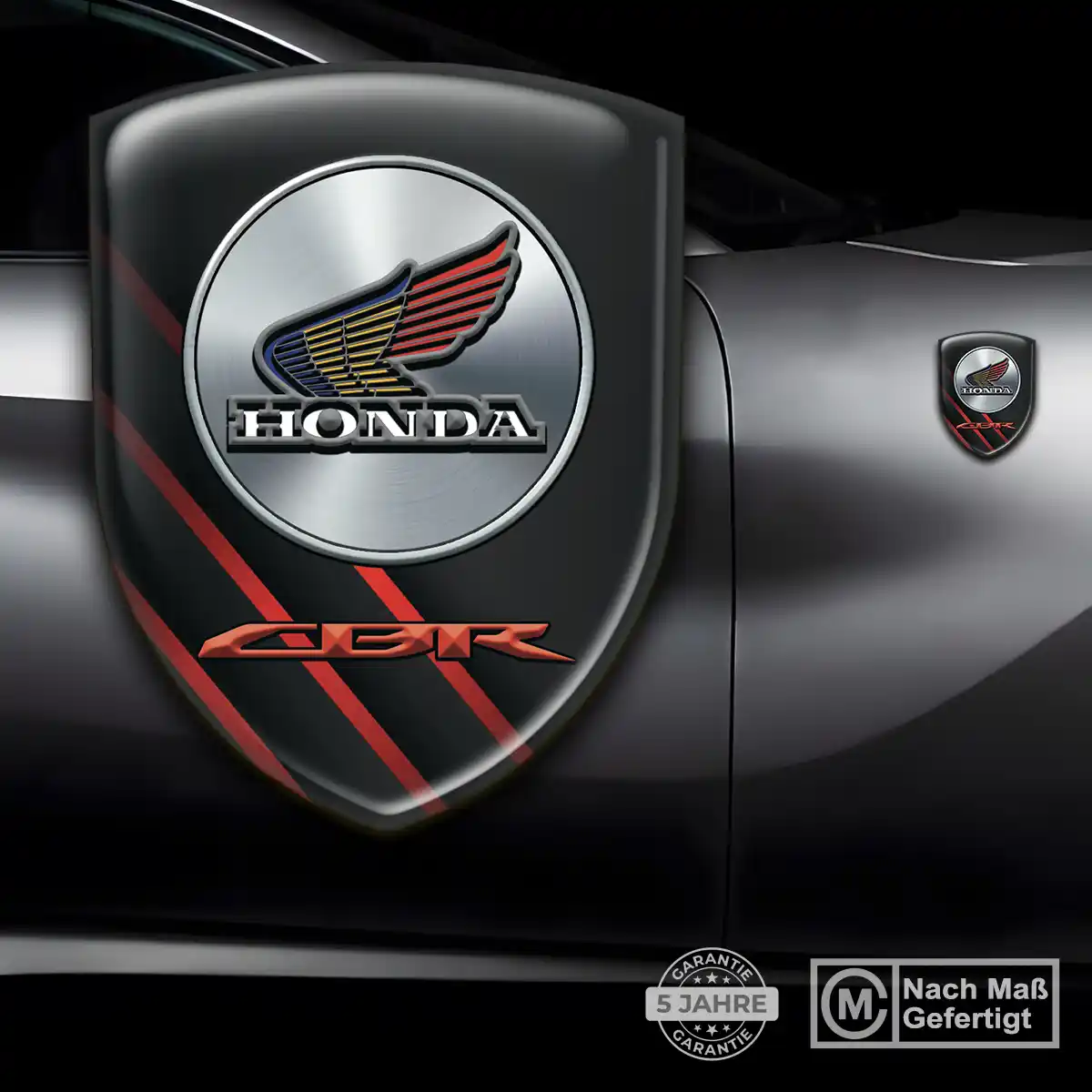Honda 3D Gel Aufkleber Wappen Interieurdesign