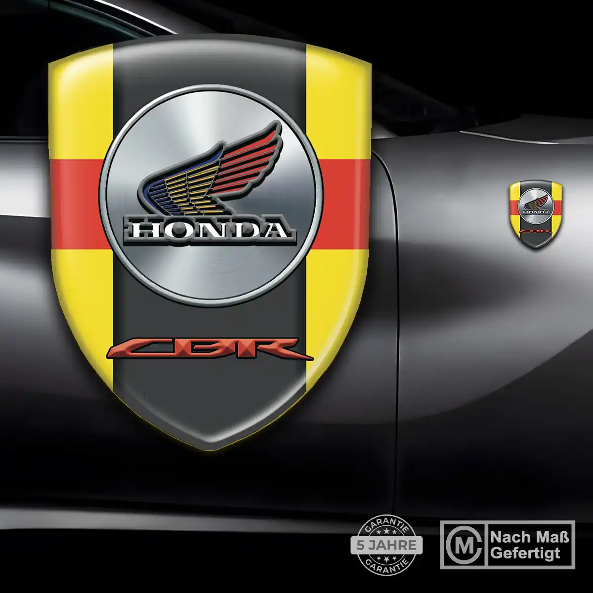 Honda 3D Gel Aufkleber Wappen Luxus-Edition