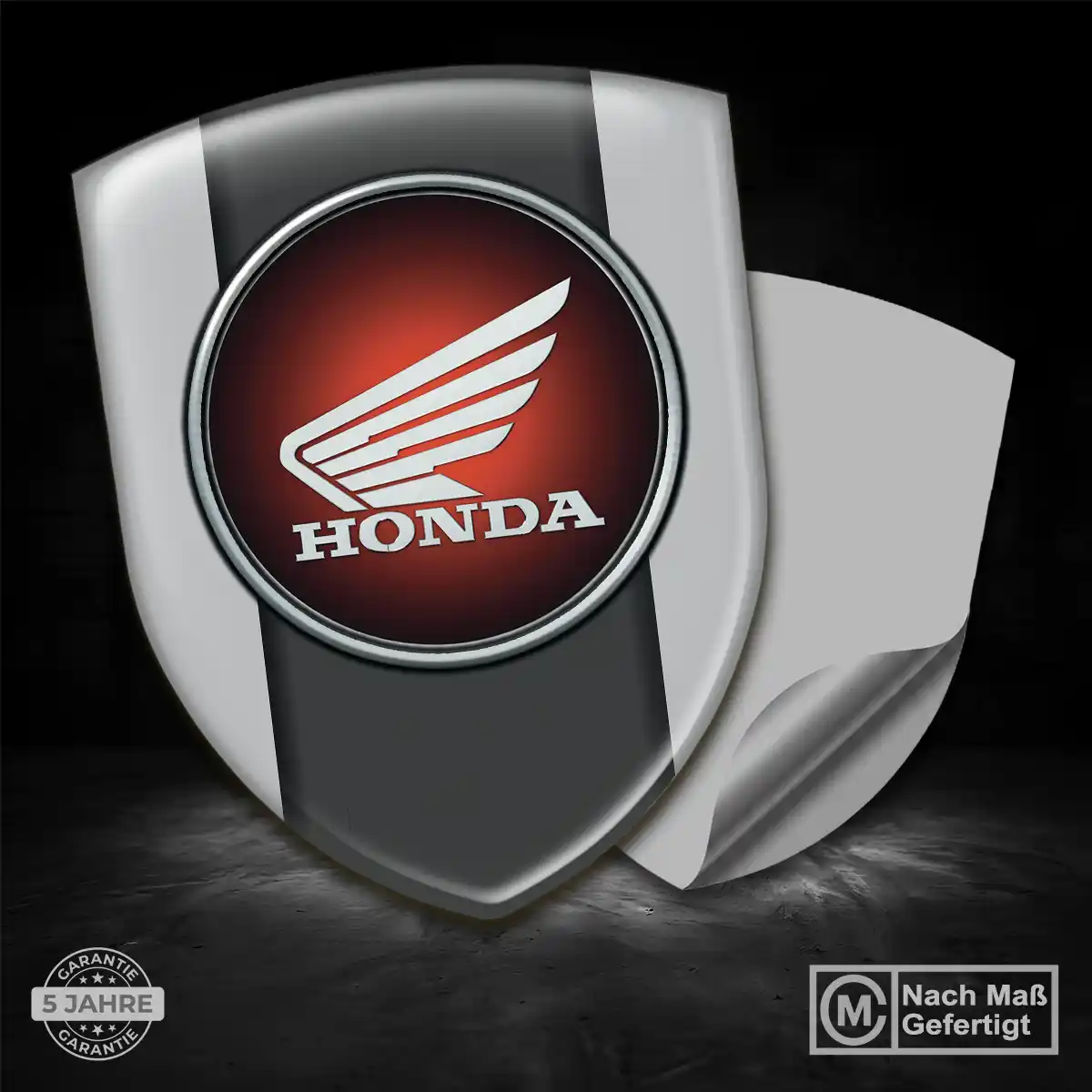 Honda 3D Gel Aufkleber Wappen Markenedition
