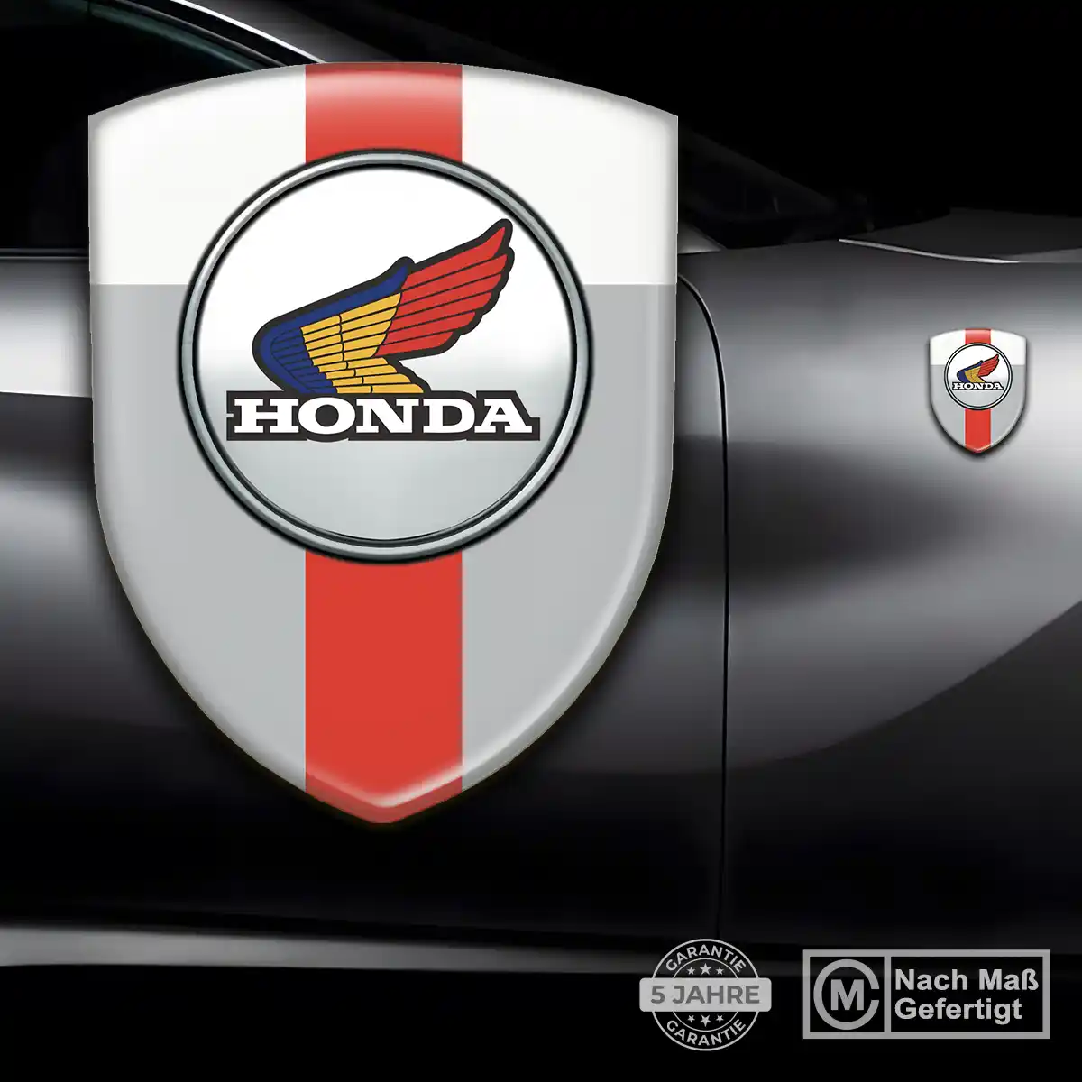 Honda 3D Gel Aufkleber Wappen Modernes Design