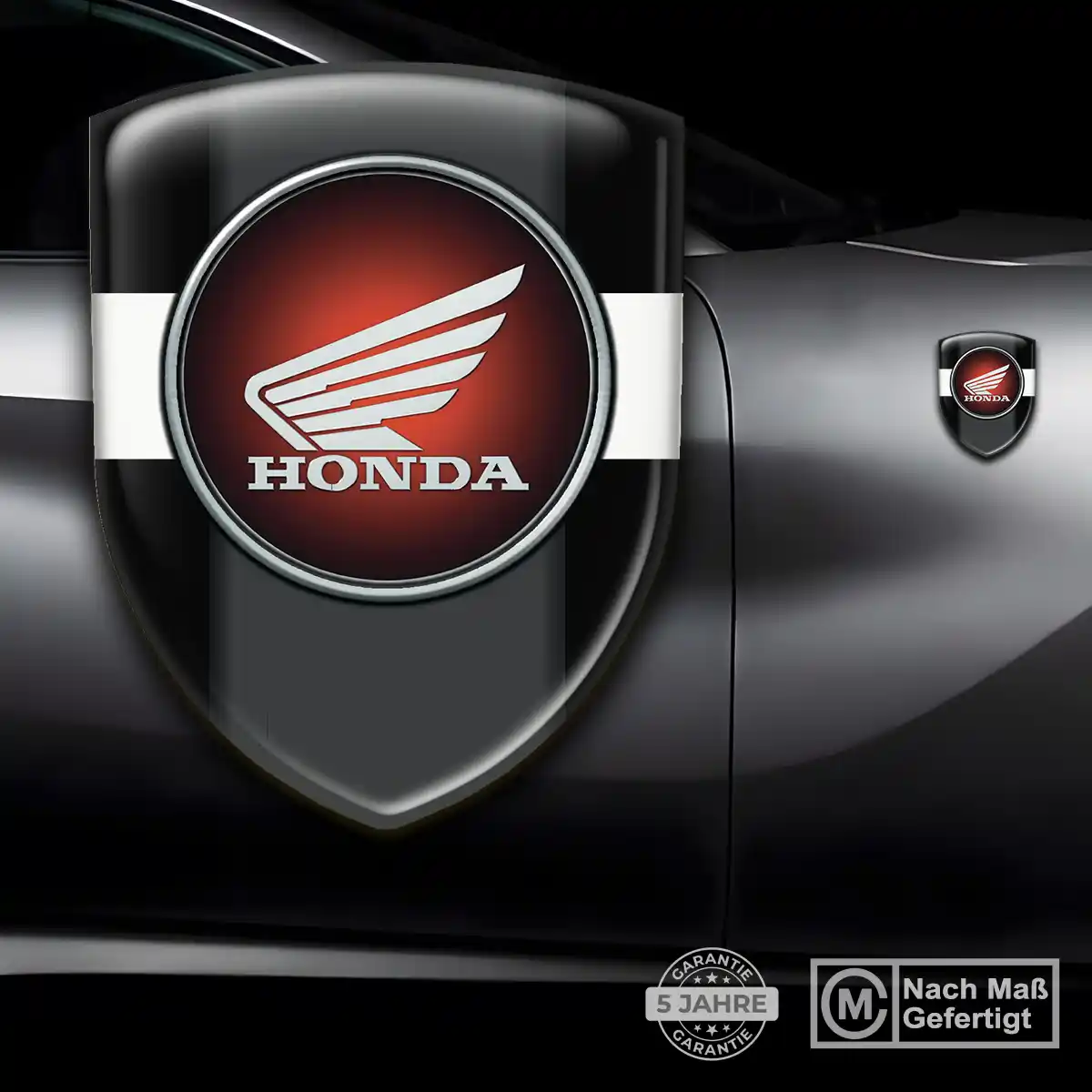 Honda 3D Gel Aufkleber Wappen Premiumqualität
