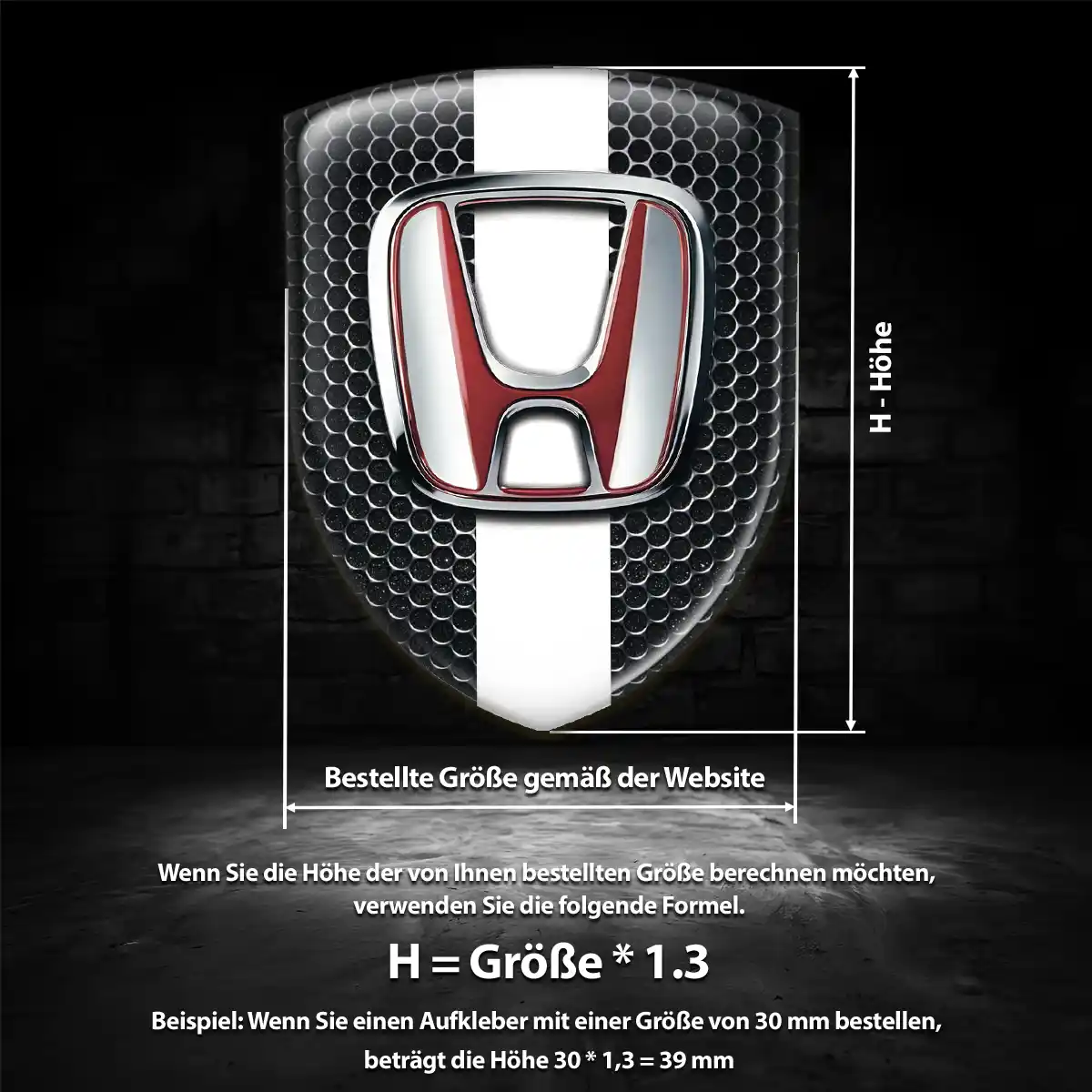 Honda Aufkleber 3D Gel Emblem Auto Luxus-Edition