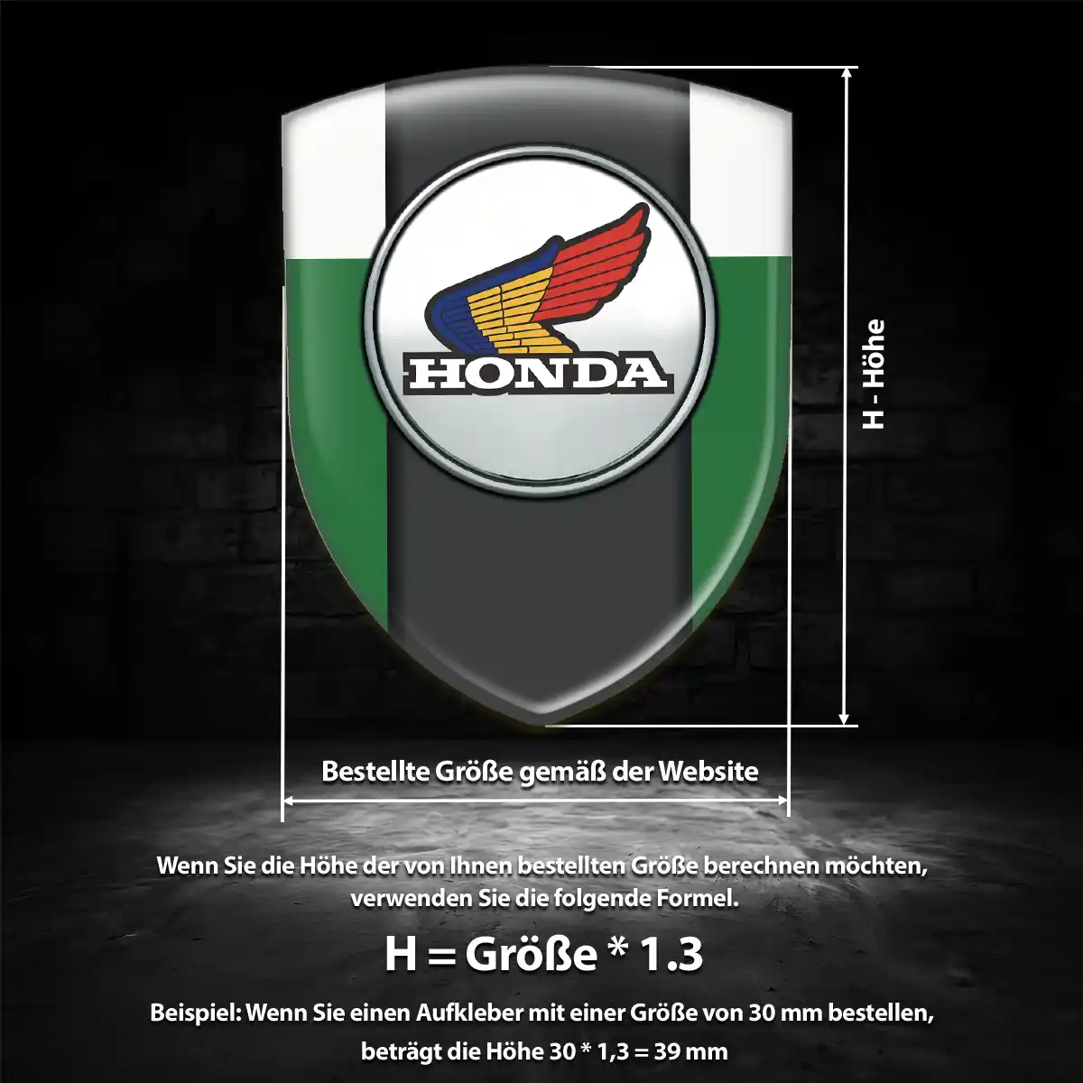 Honda Aufkleber 3D Gel Emblem Auto Tuningfahrzeug