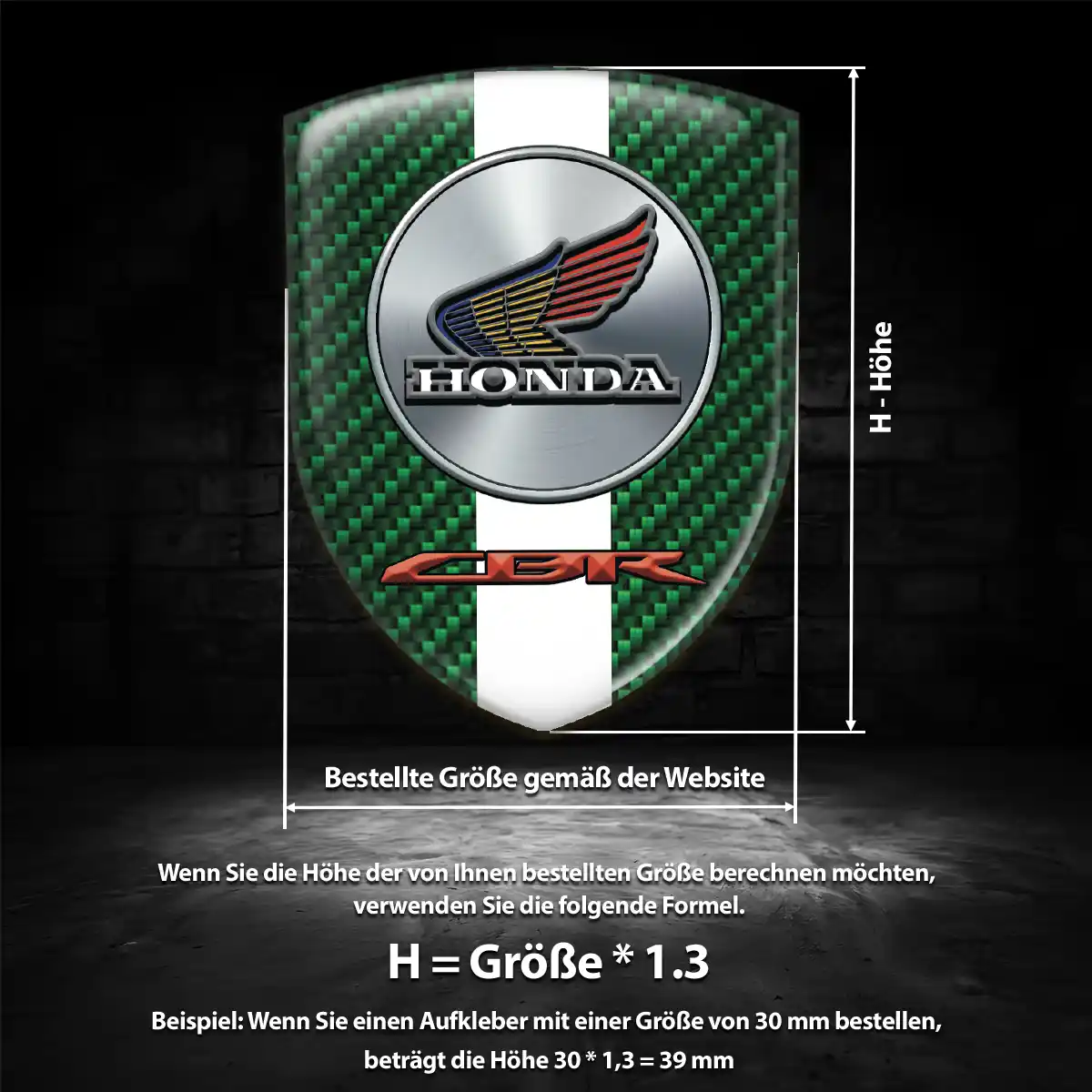 Honda Aufkleber 3D Gel Emblem Hohe Qualität