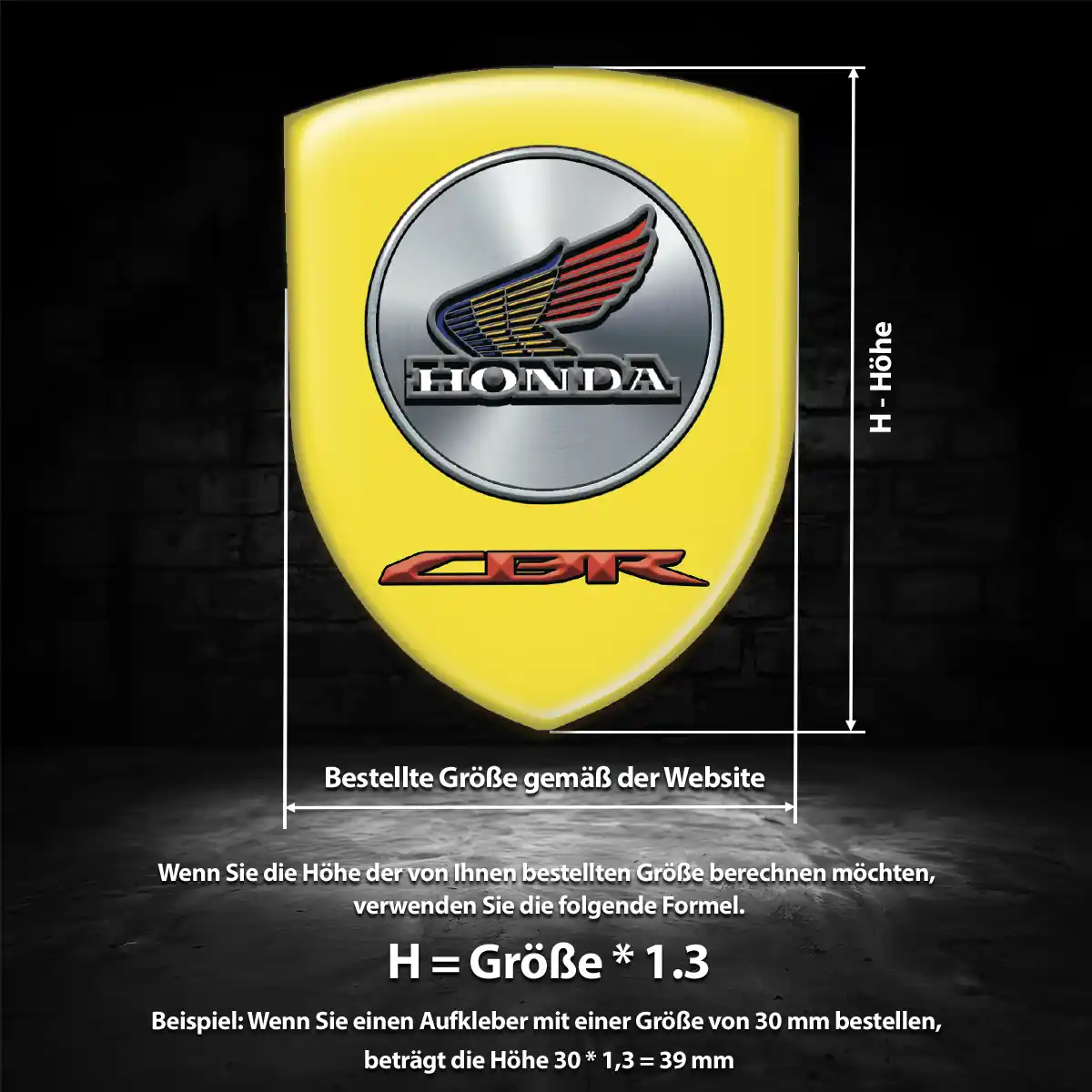 Honda Aufkleber 3D Gel Emblem Interieurdesign