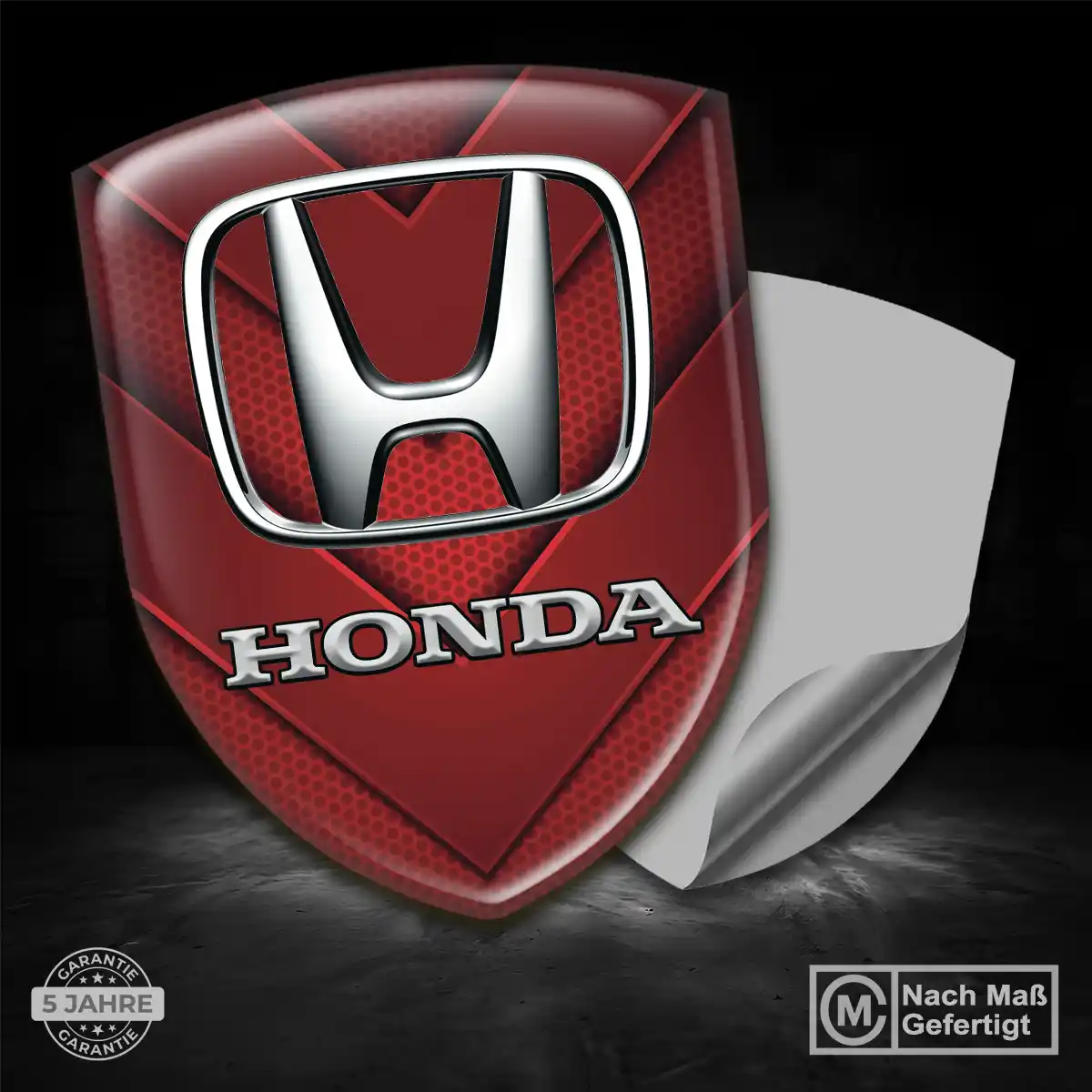 Honda Aufkleber 3D Gel Embleme Auto Elegantes Design