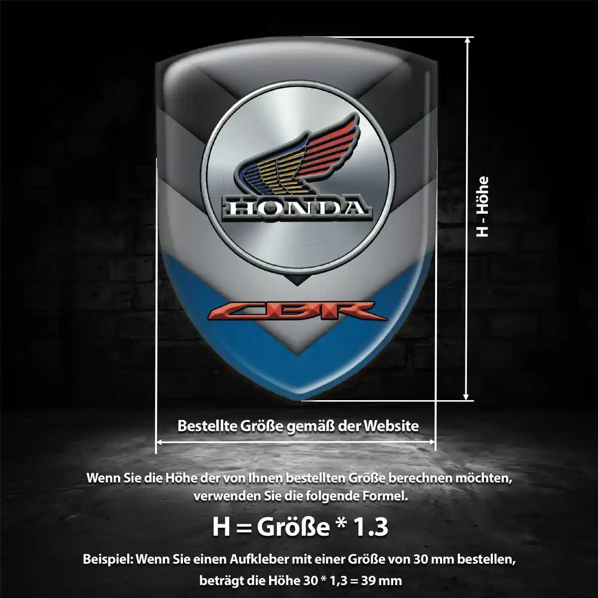 Honda Aufkleber 3D Gel Embleme Auto Exterieurdesign