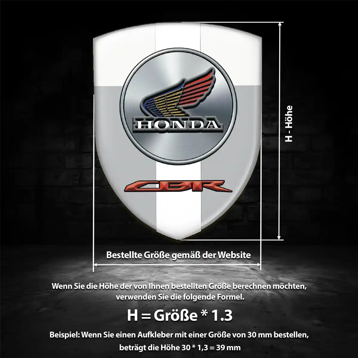 Honda Aufkleber 3D Gel Embleme Auto Premium-Edition
