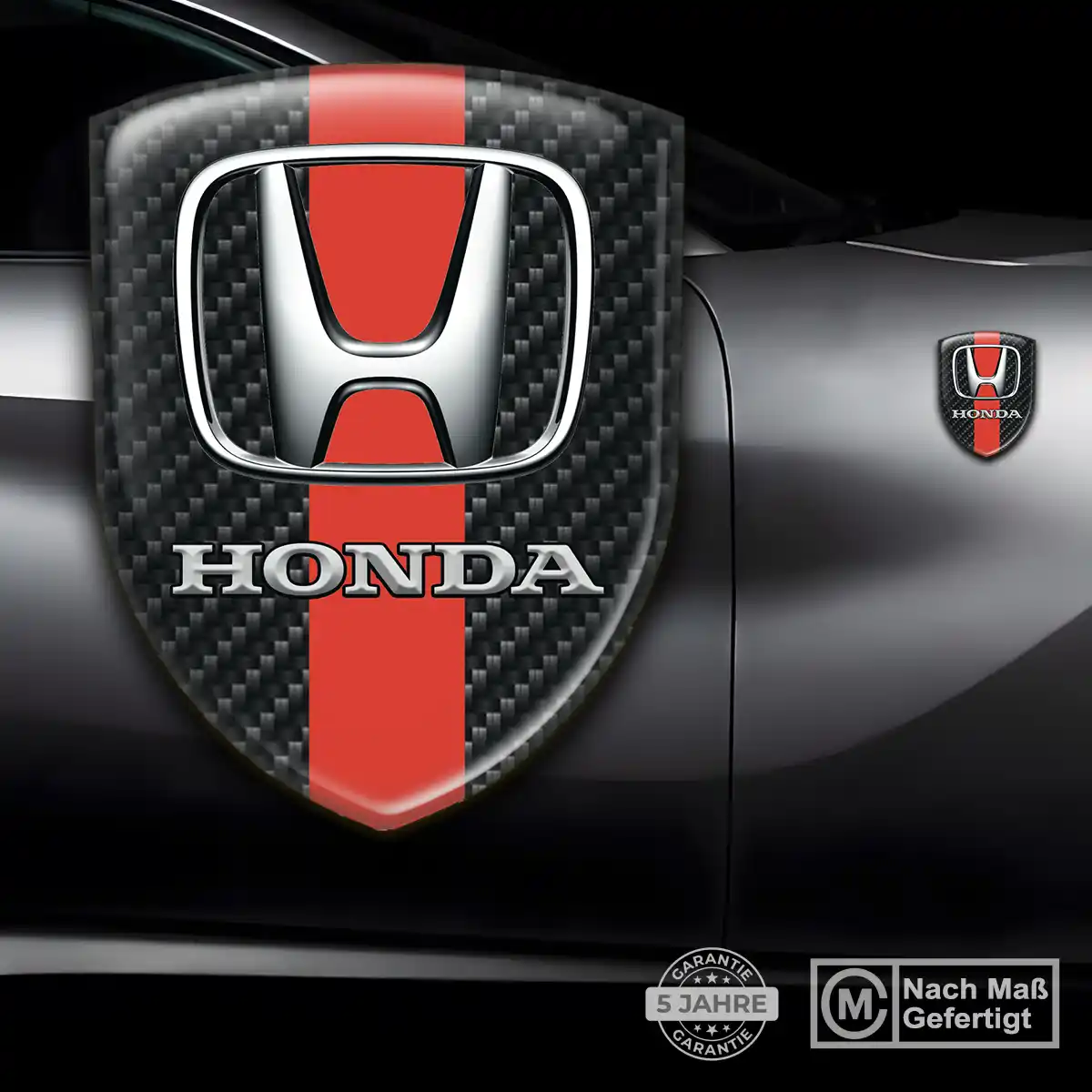 Honda Aufkleber 3D Gel Silikon Edles Design